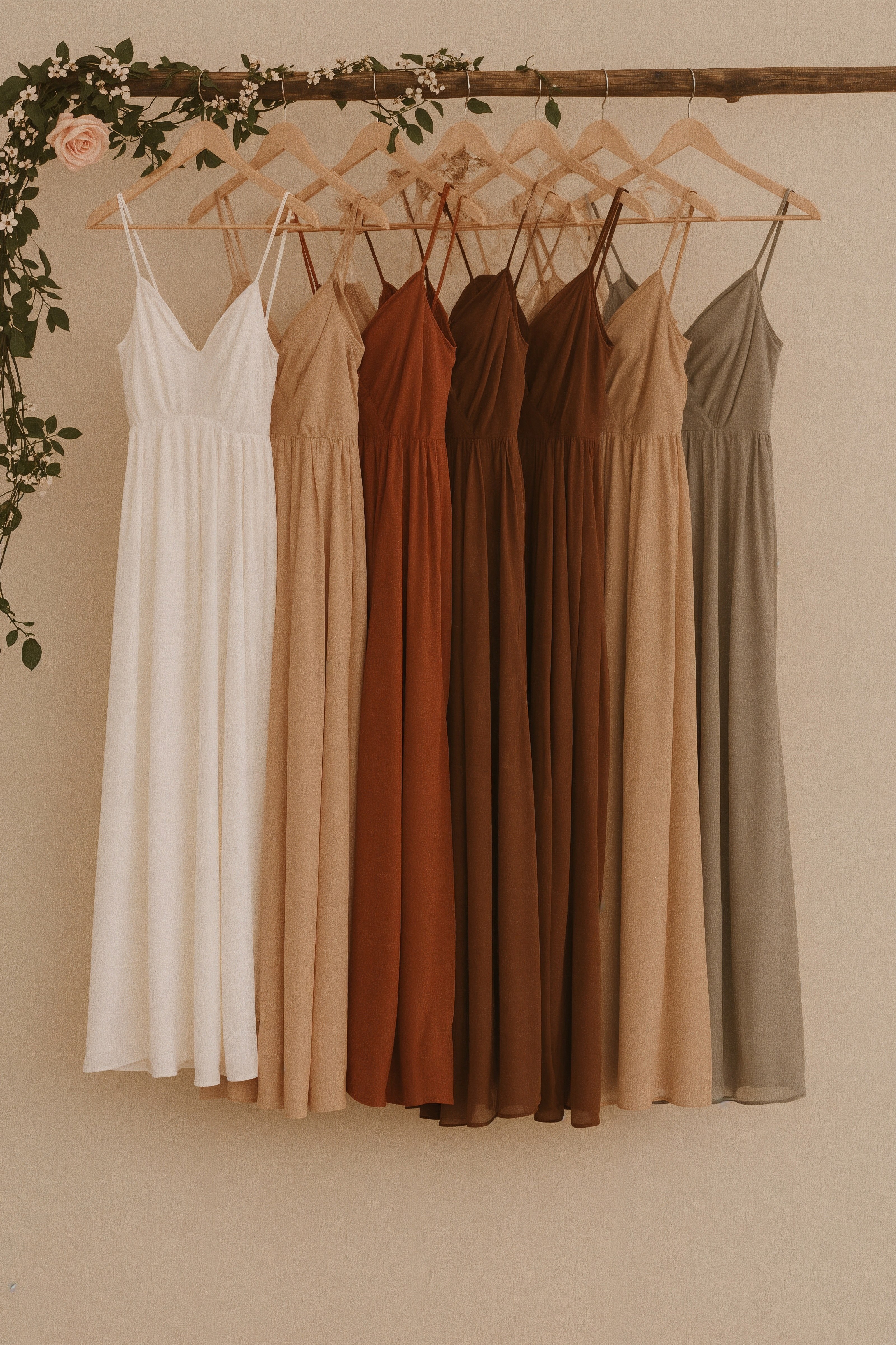 Rustic Bridesmaid Dresses: Enchanting Fall Wedding Style