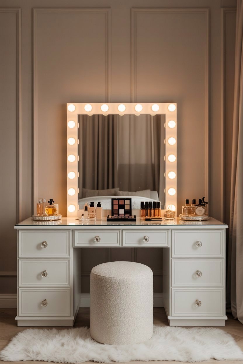 Glamorous Big Vanity Ideas for Luxurious Bedroom Makeovers