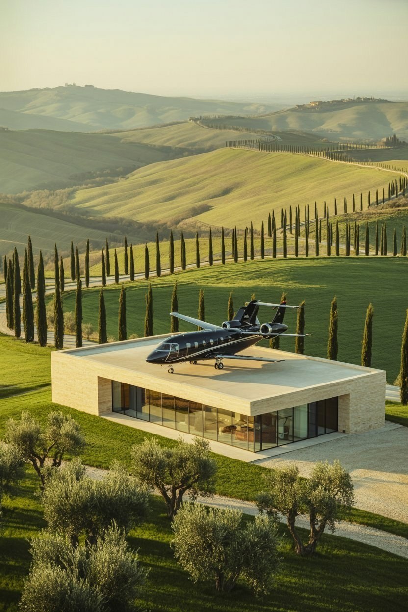 Modern House Design With Helipad: A Luxury Maison Oasis