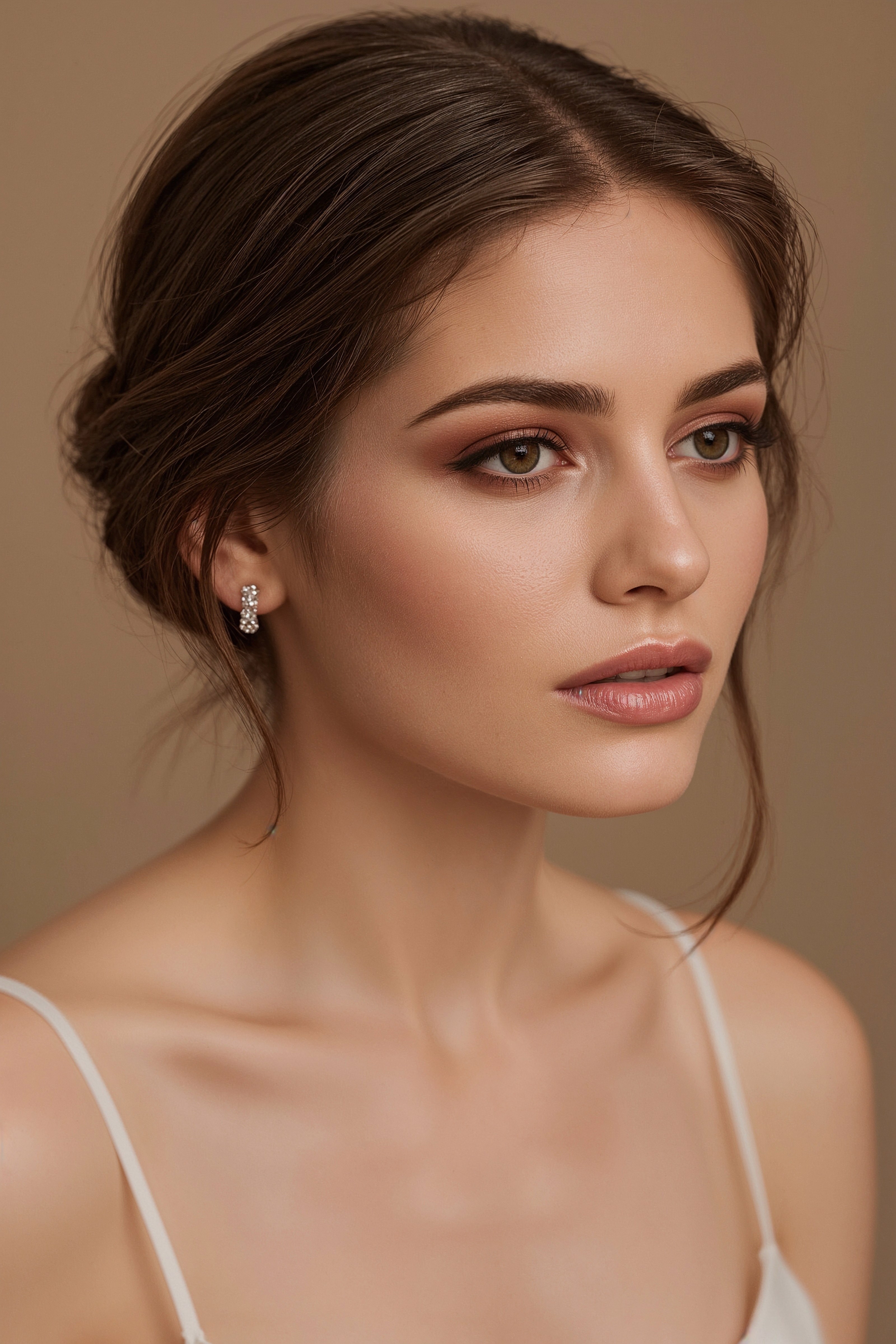 Soft Wedding Guest Hairstyles with Face-Framing Tendrils