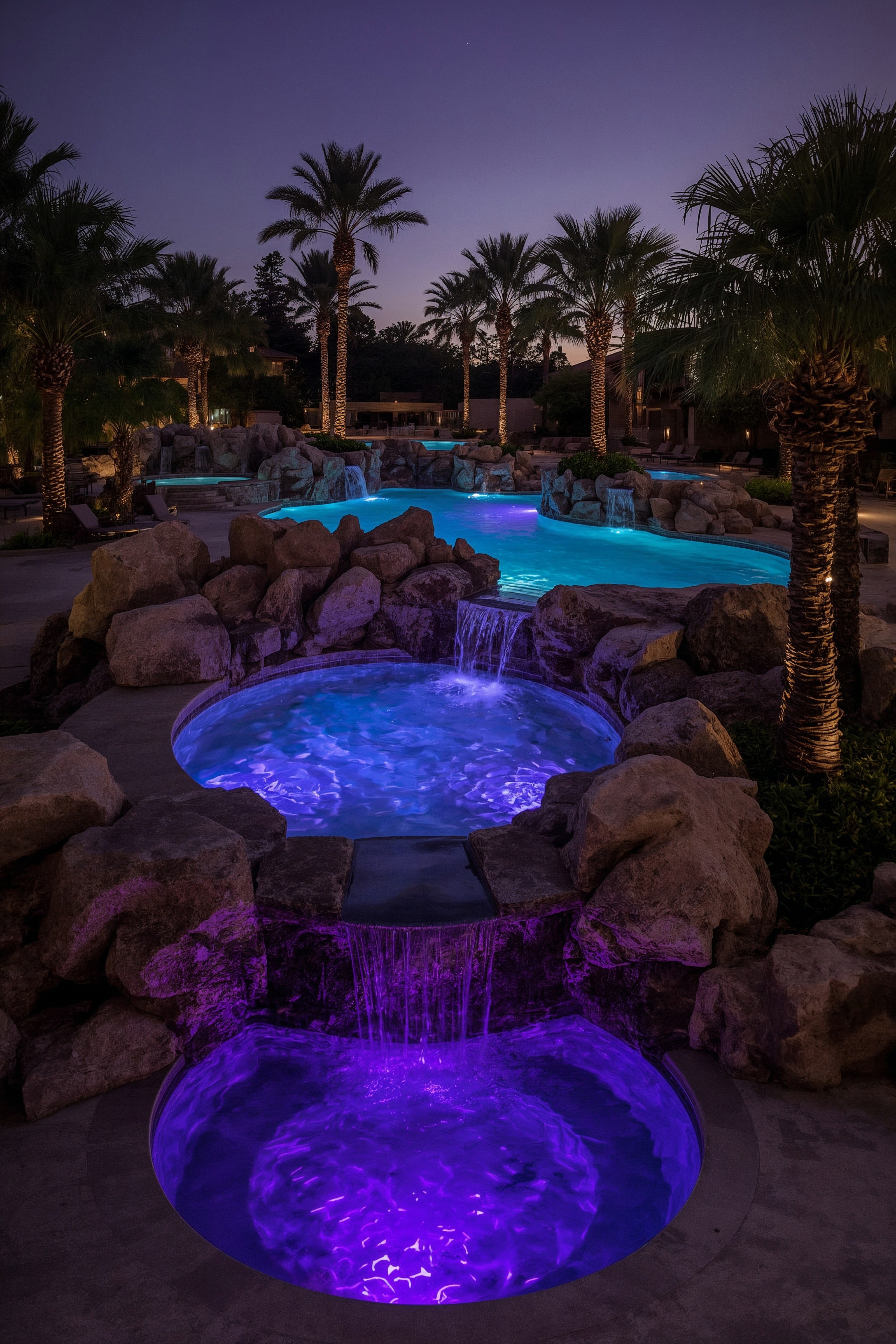 Resort-Style Oasis: Dream Backyard Pool & Waterfalls