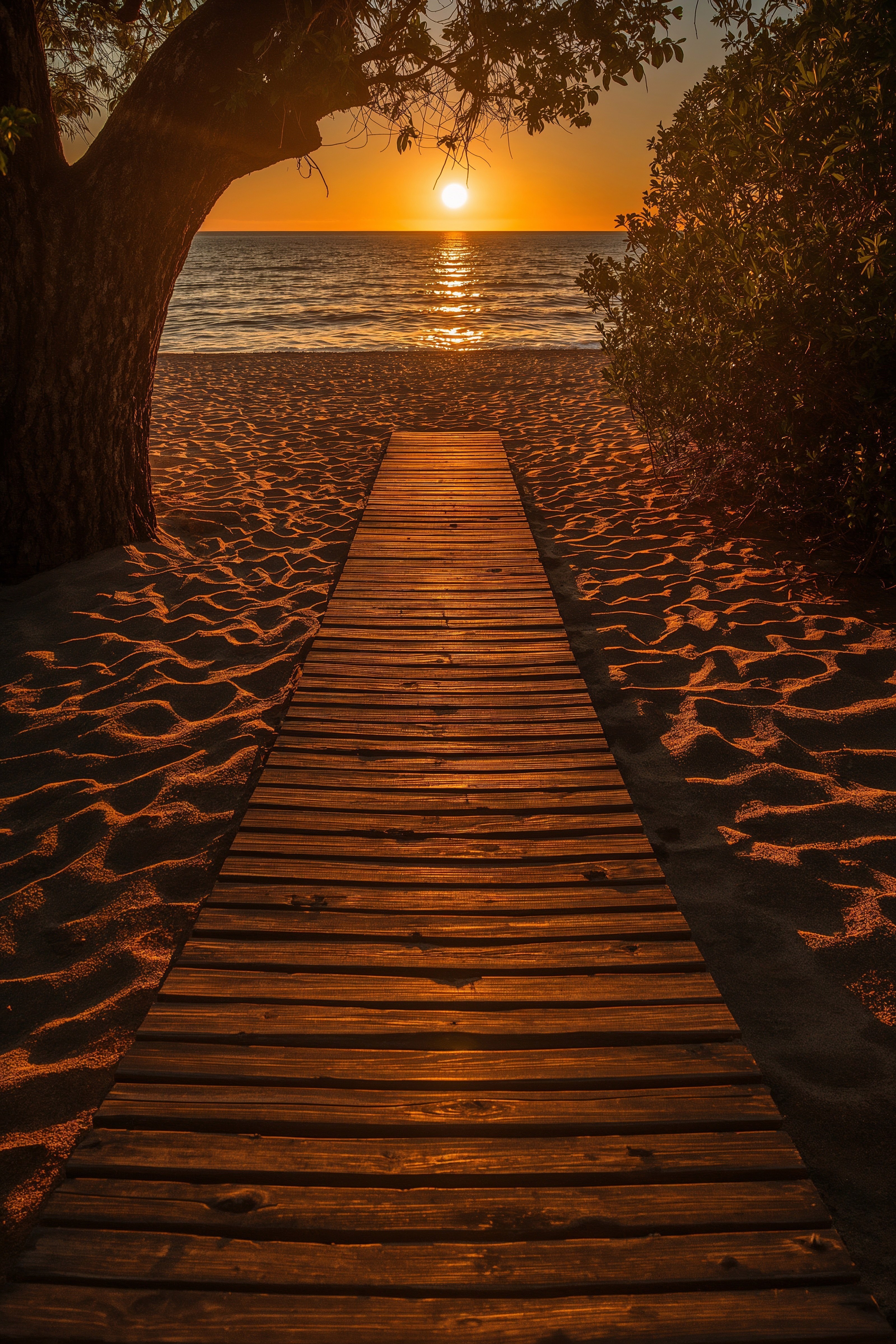 Serene Sunset Paths: Peaceful Places Aesthetic for Ultimate Calm