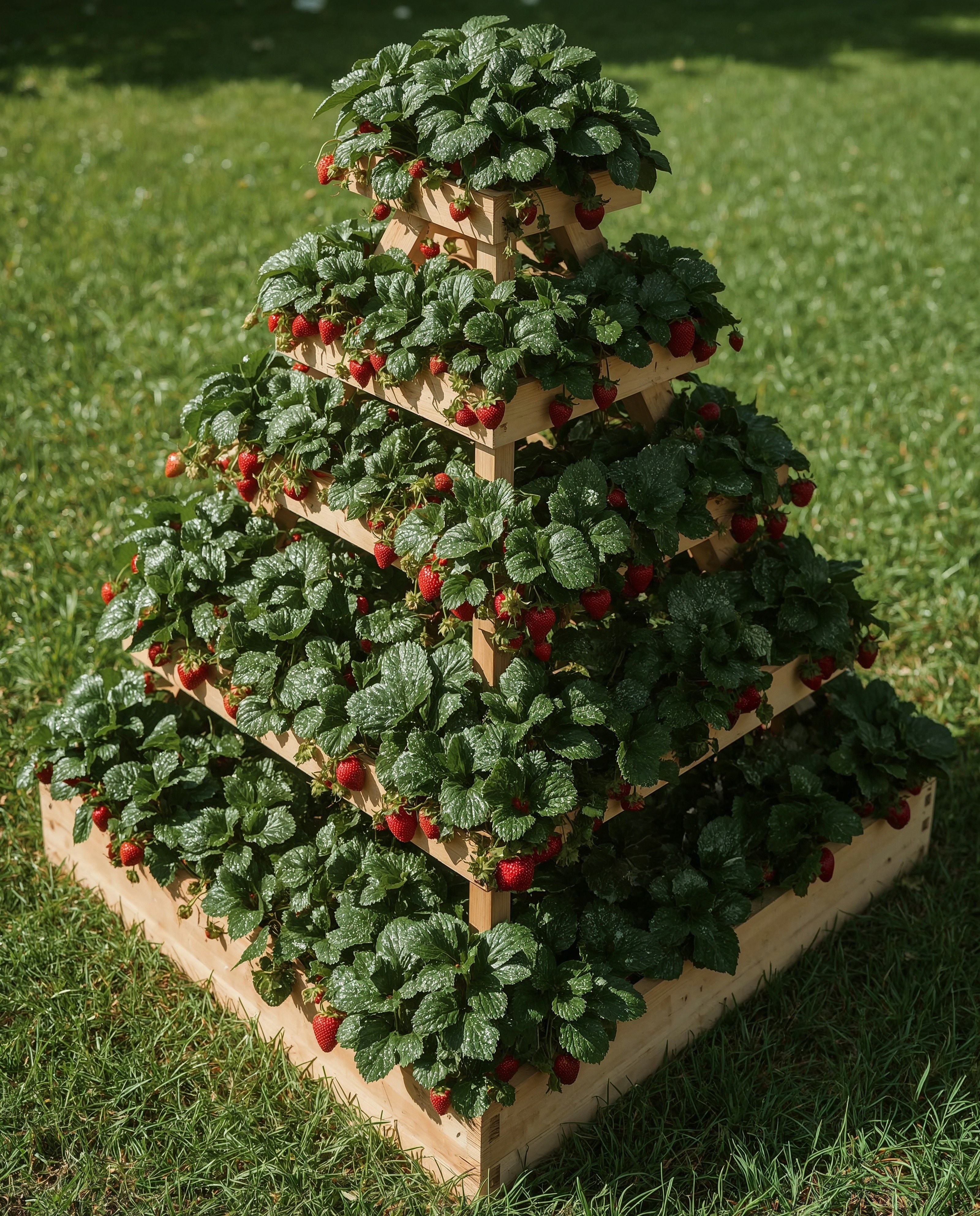 Creative Strawberry Pyramid Gardens for Small Space Success