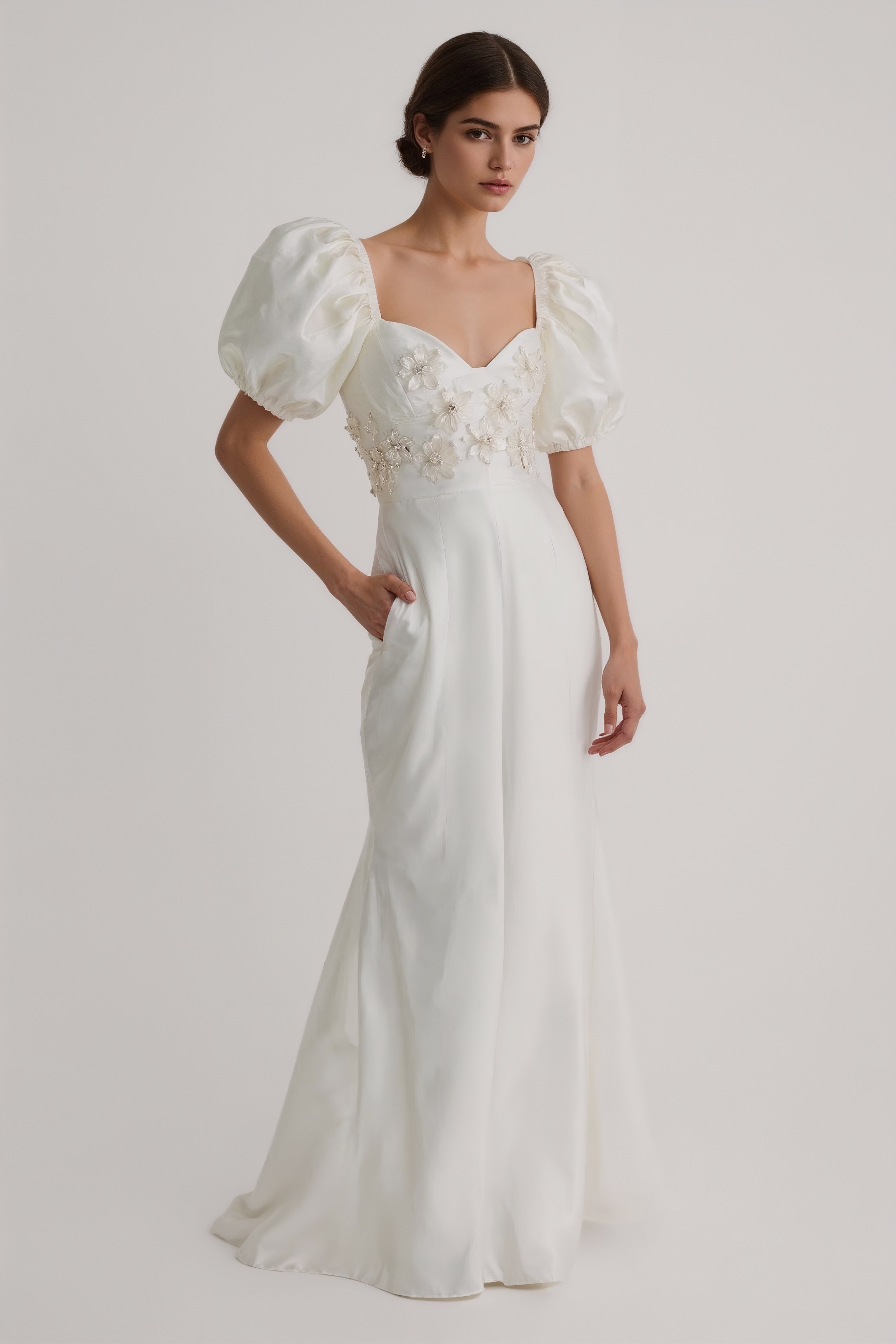 Couture Bridal Looks: Draped Skirt Gown Sophistication