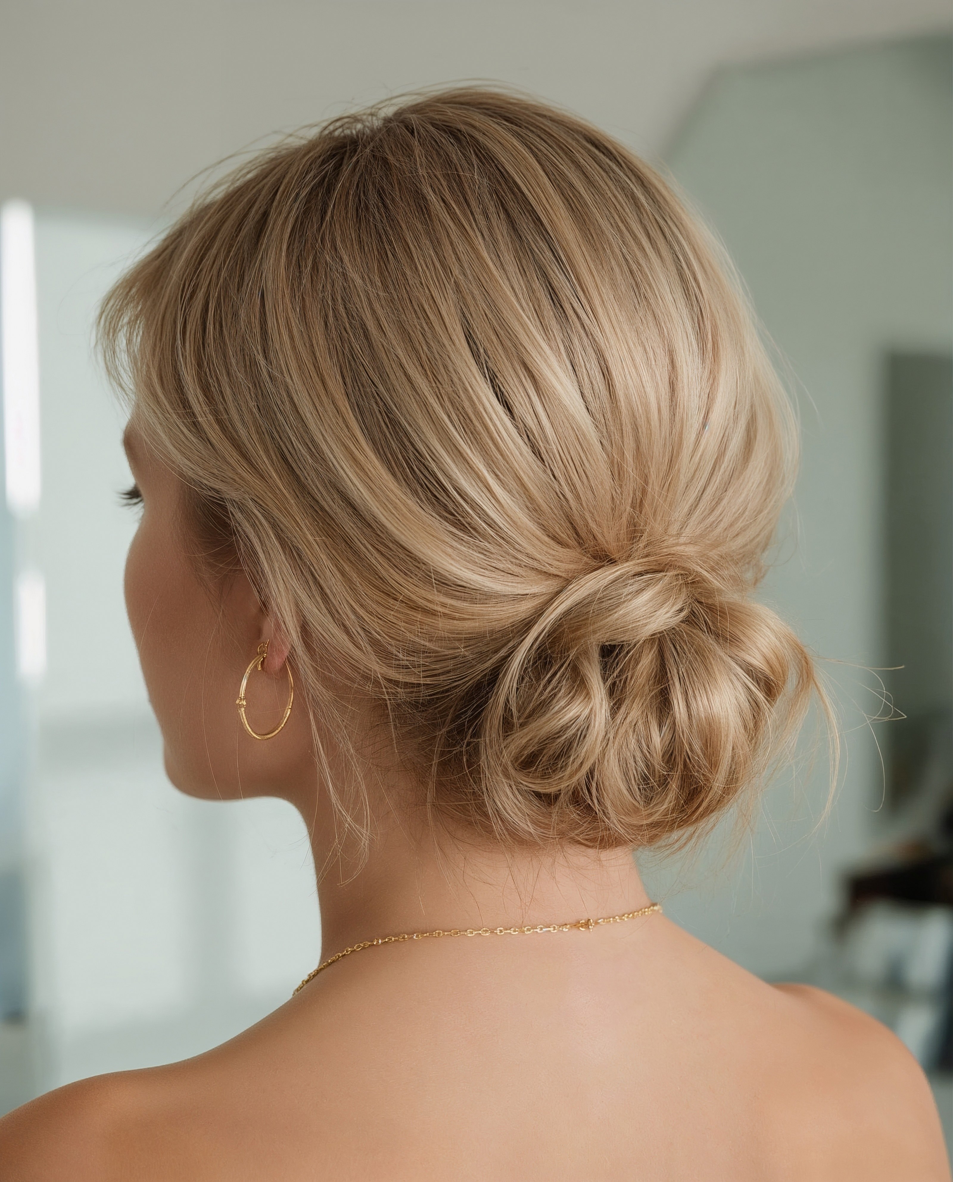 Chic Low Bun Wedding Inspiration: Formal Hairstyles for Long Hair