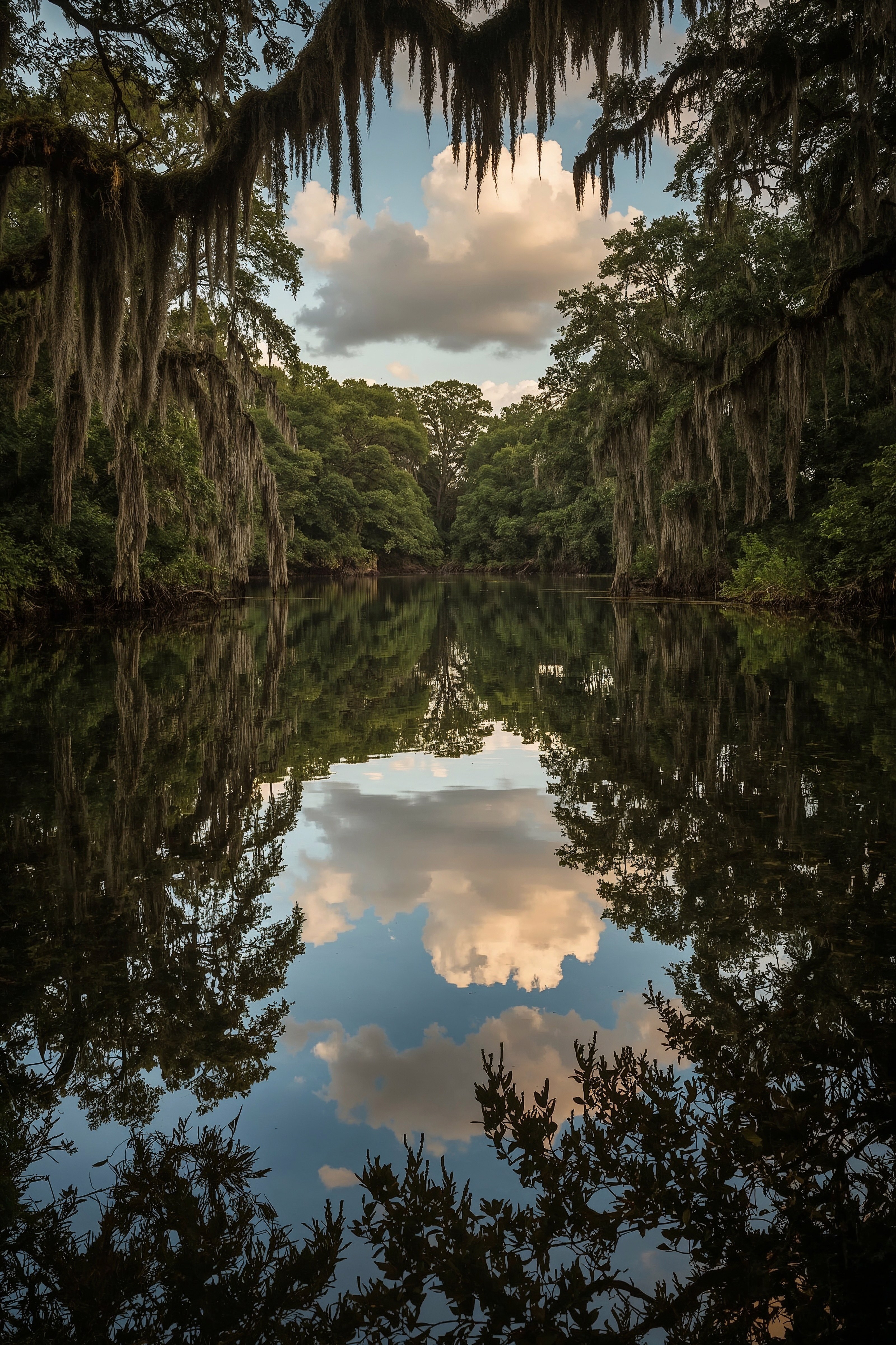 Tranquil Lake Landscape: Peaceful Pond Scenery for Cottagecore Dreams
