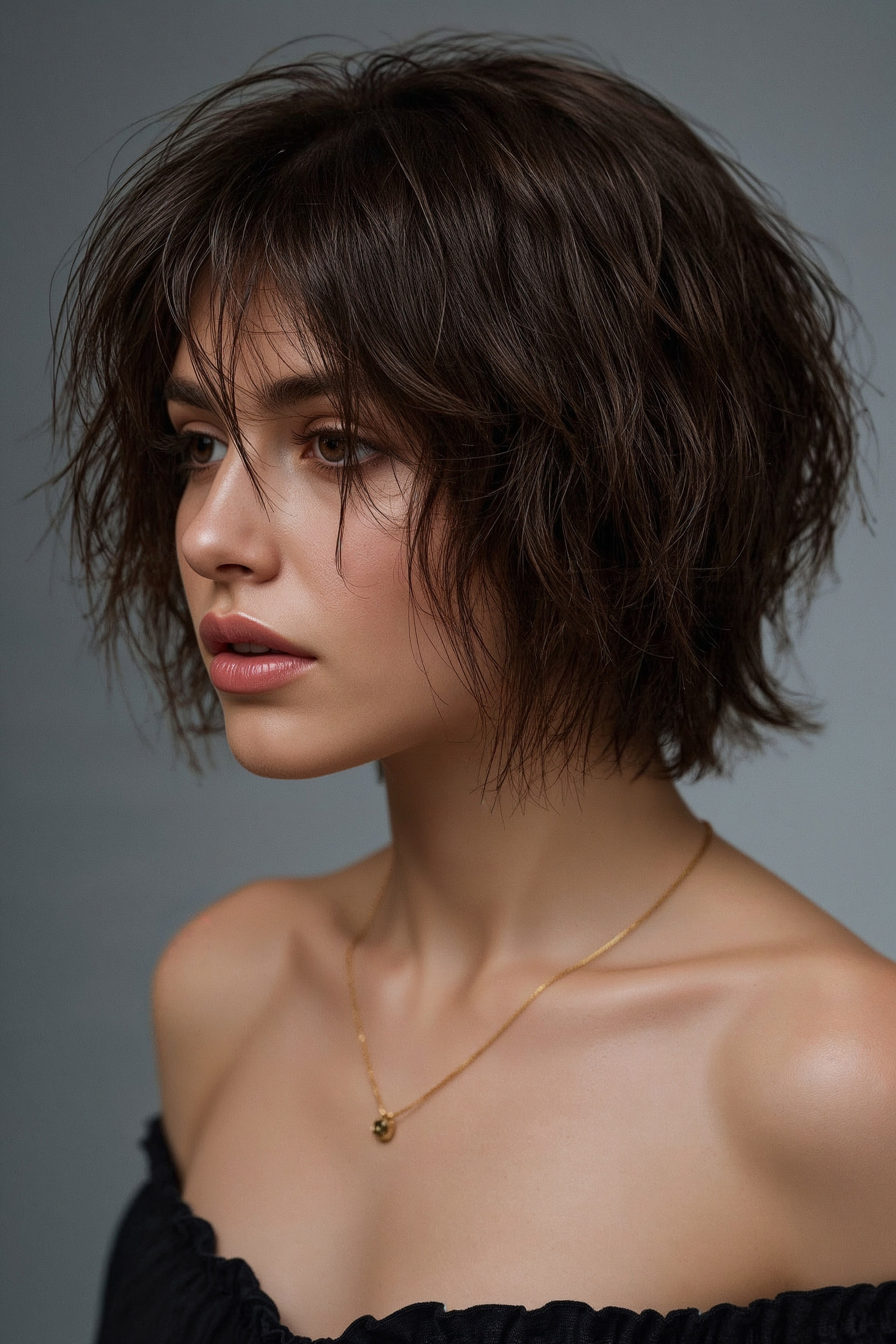 Trendy Choppy Bobs: Shorter Hair with 90s Face Framing Layers
