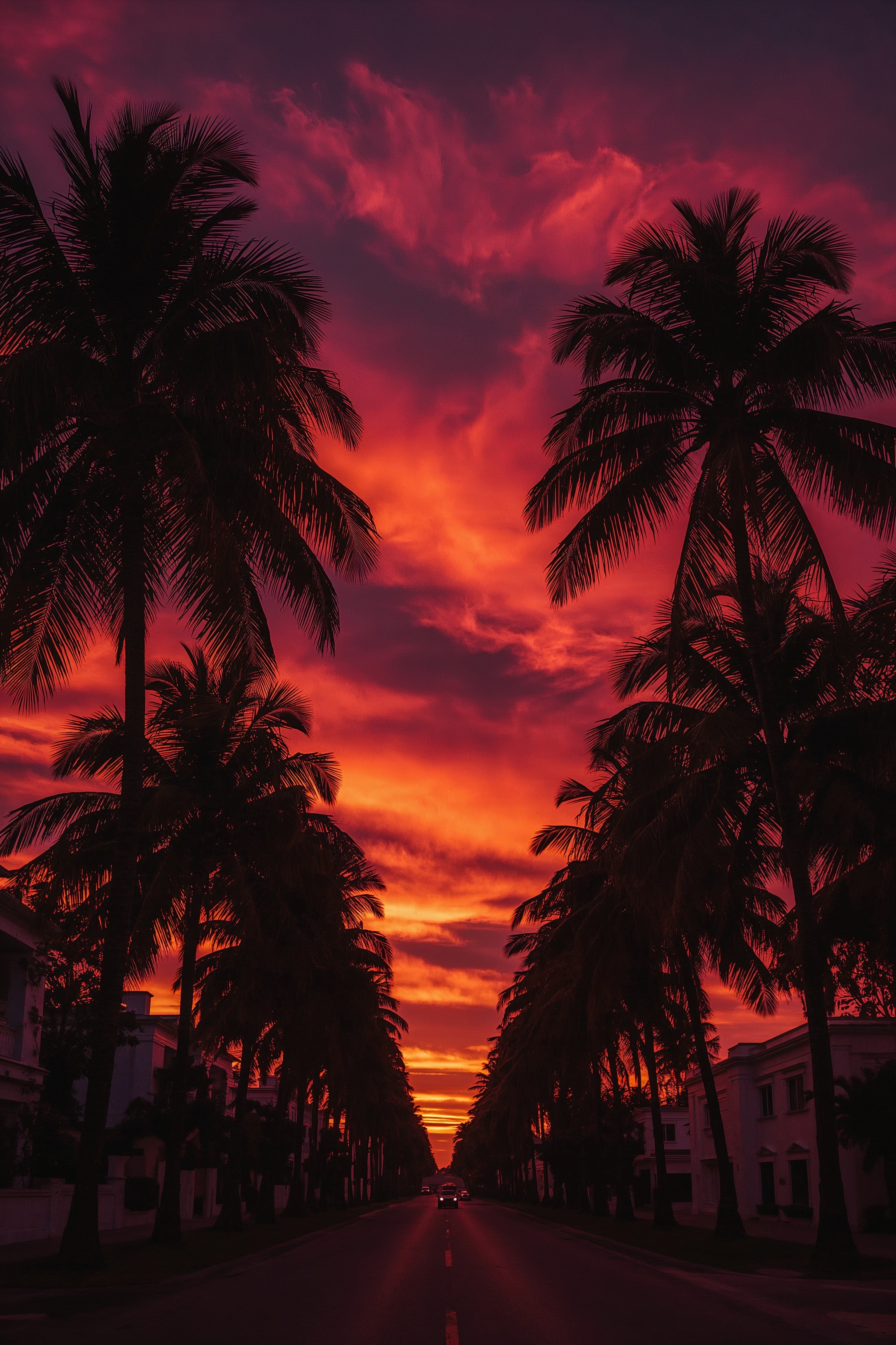 Tropical Sunset Scenery: Dreamy Phone Wallpapers for an Escape