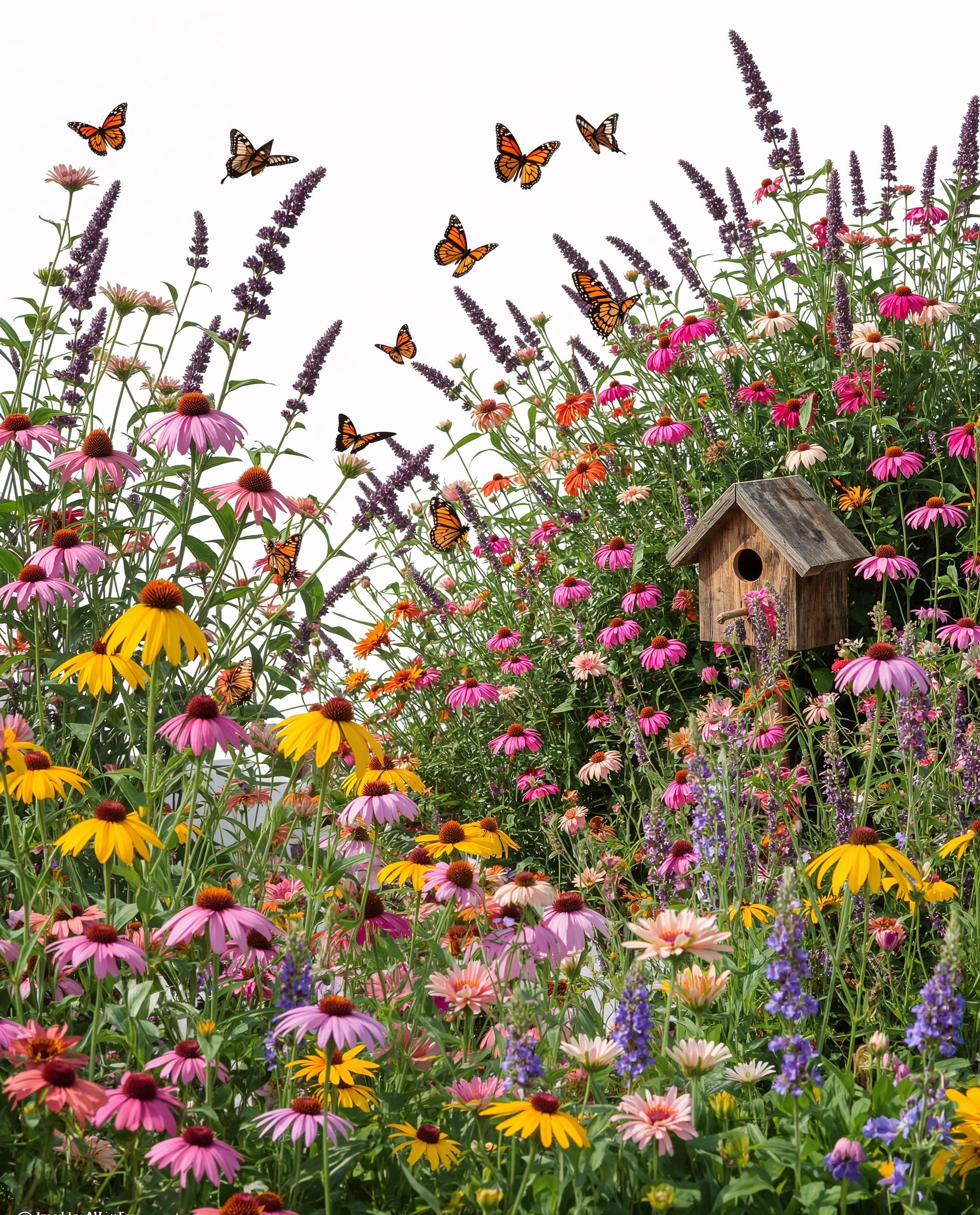 Attract Butterflies: Vibrant Backyard Garden Design Layout