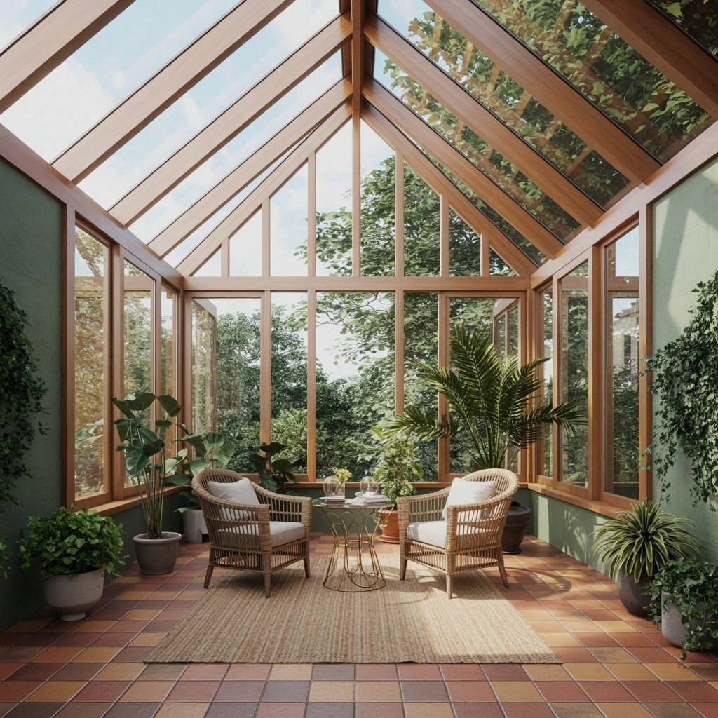 Nature House Interior Sunroom: Attached to House Oasis