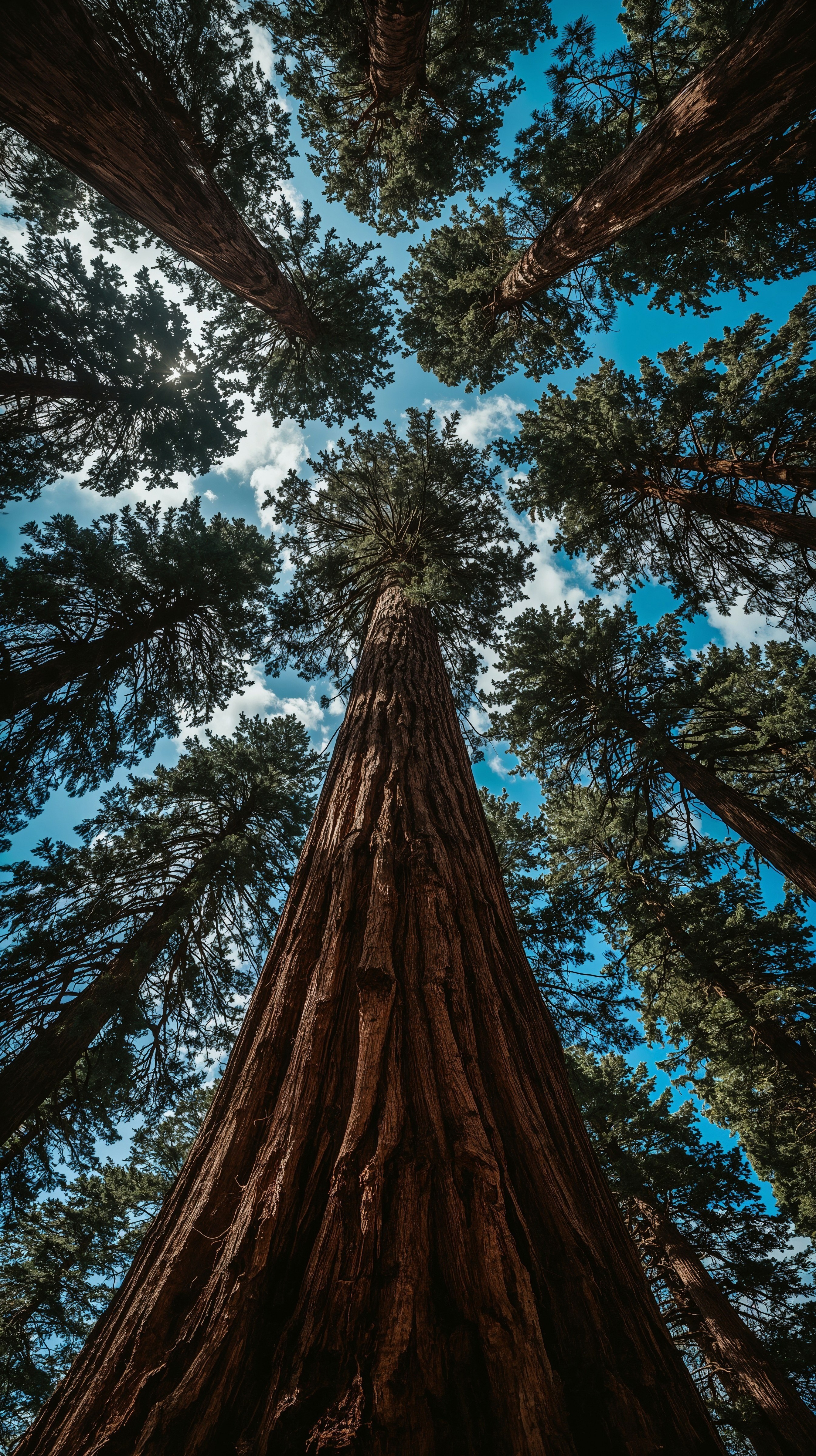 Majestic Redwoods: Wilderness 4K Aesthetic iPhone Wallpaper