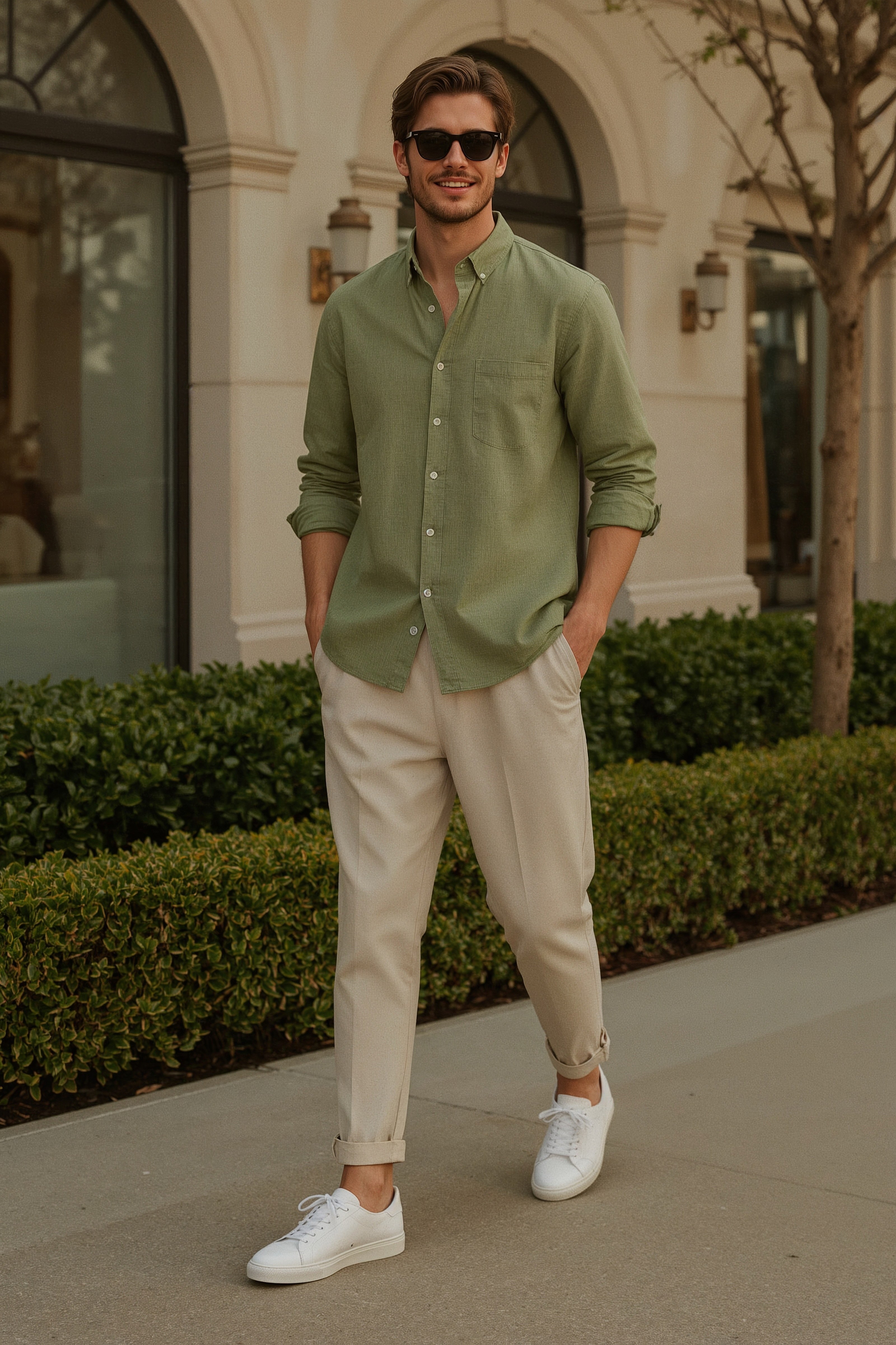 Summer 2025 Forecast: Smart Casual Chino Shorts & Button-Up Style