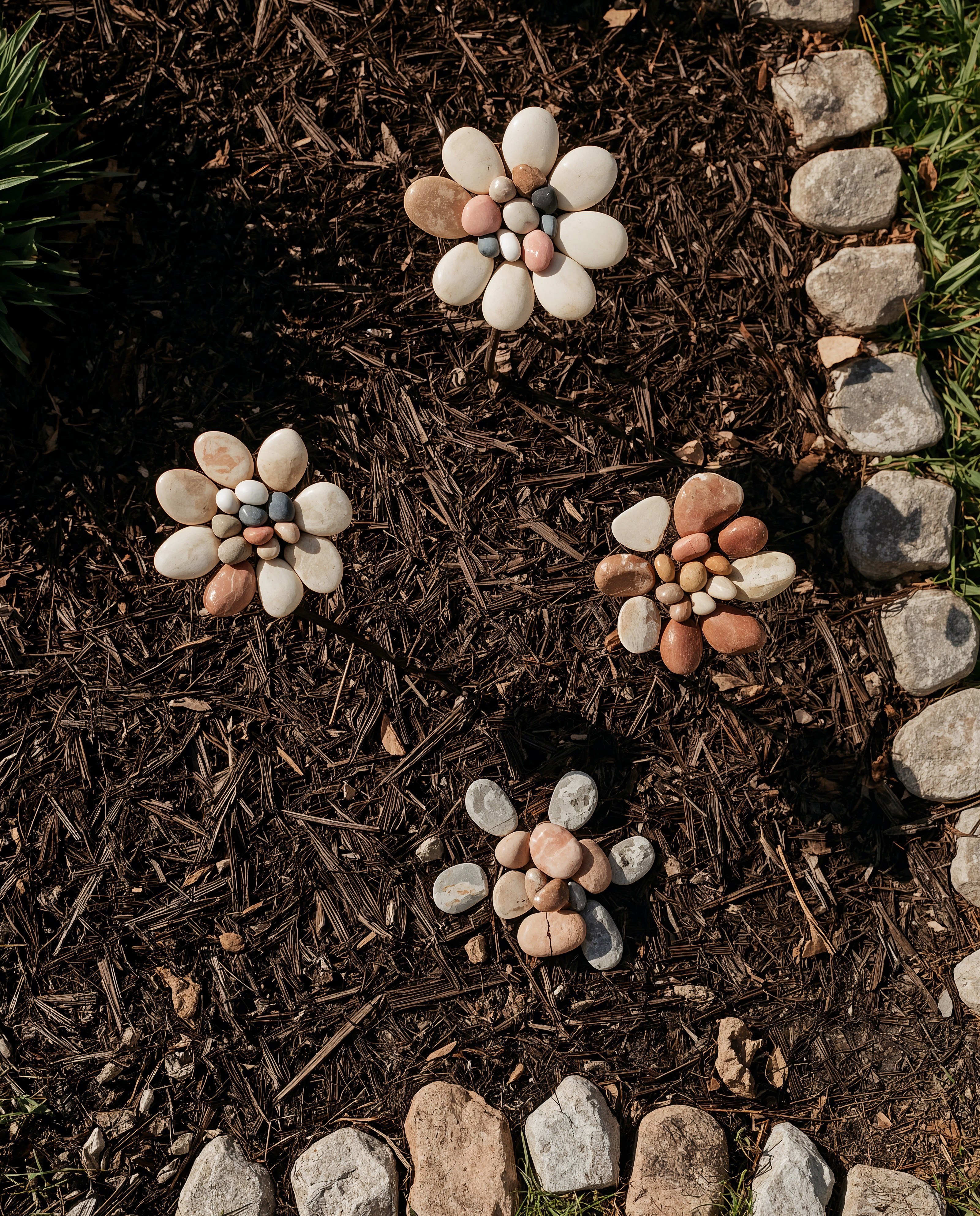 Charming DIY Rock Garden Art for a Pretty Yard