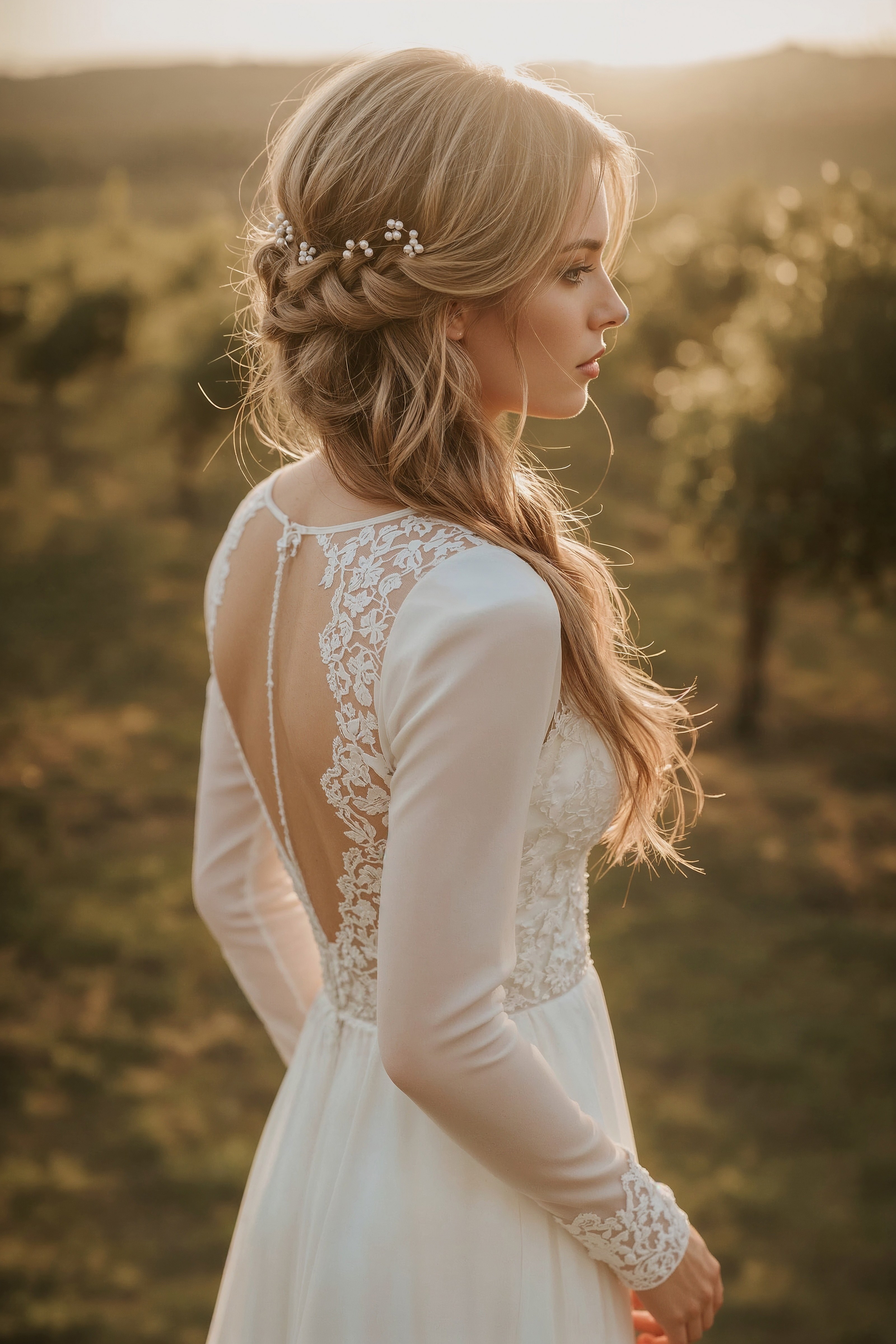 Dreamy Braided Wedding Hairstyles: French Braids for the Bride