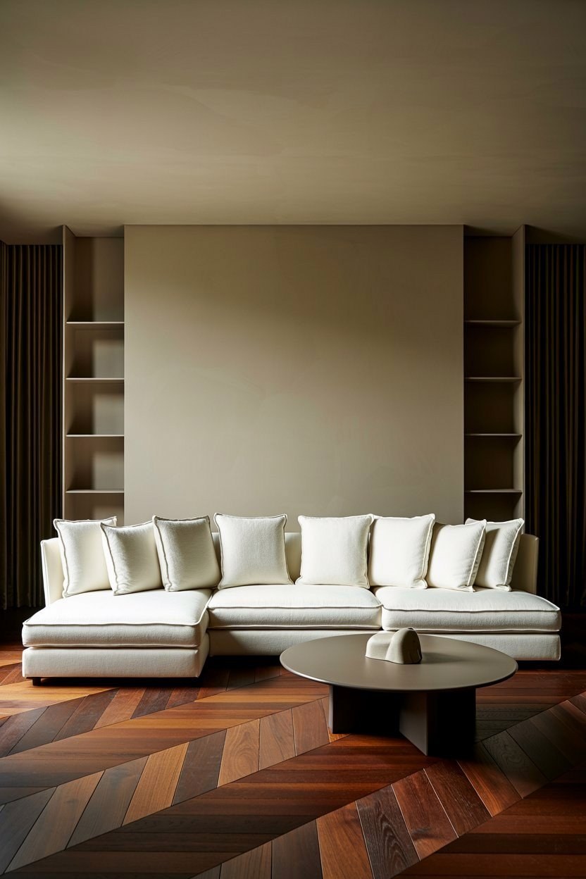 Elegant Cream & White Living Room Designs for Decorated Apartments