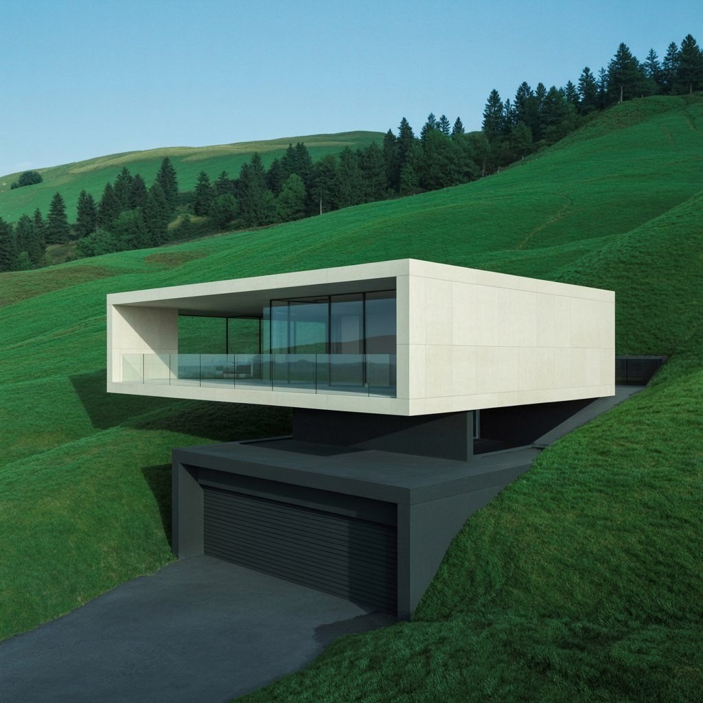 Hillside Modern House Design: Conquering Sloped Terrain