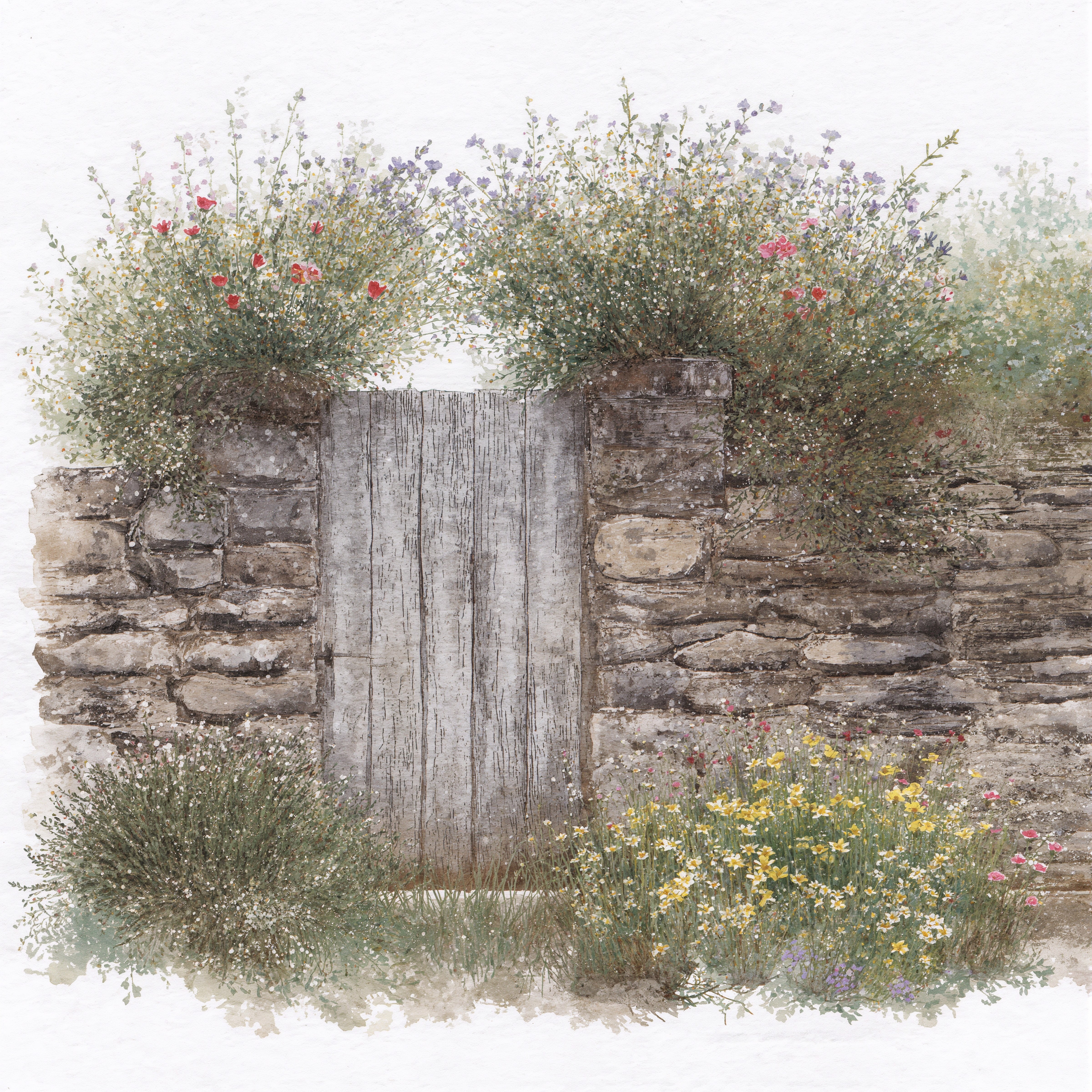 Charming Garden Gate Clipart: Whimsical Spring Art for Projects
