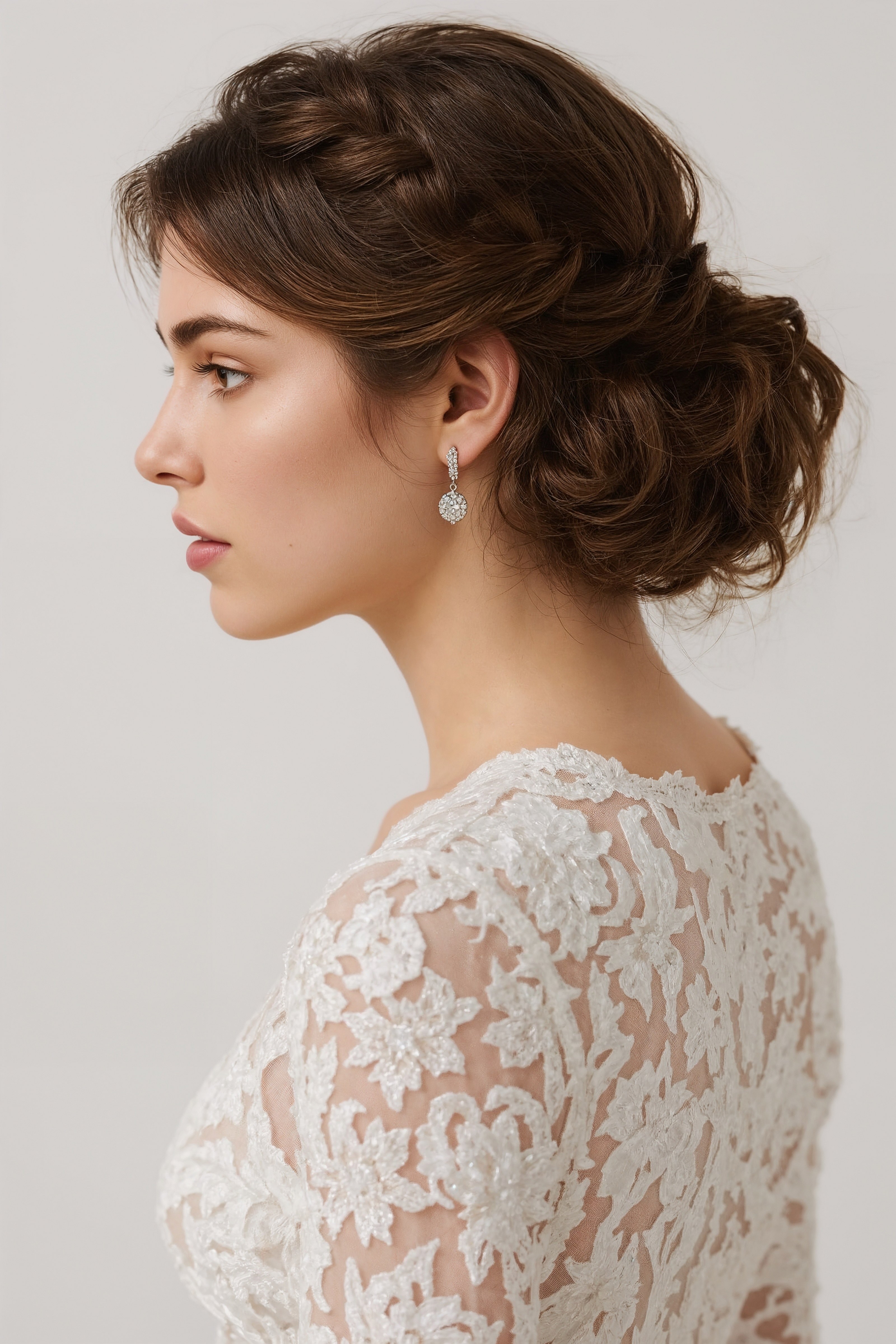 Romantic Half Up Dutch Braid: Wedding Hair Styling