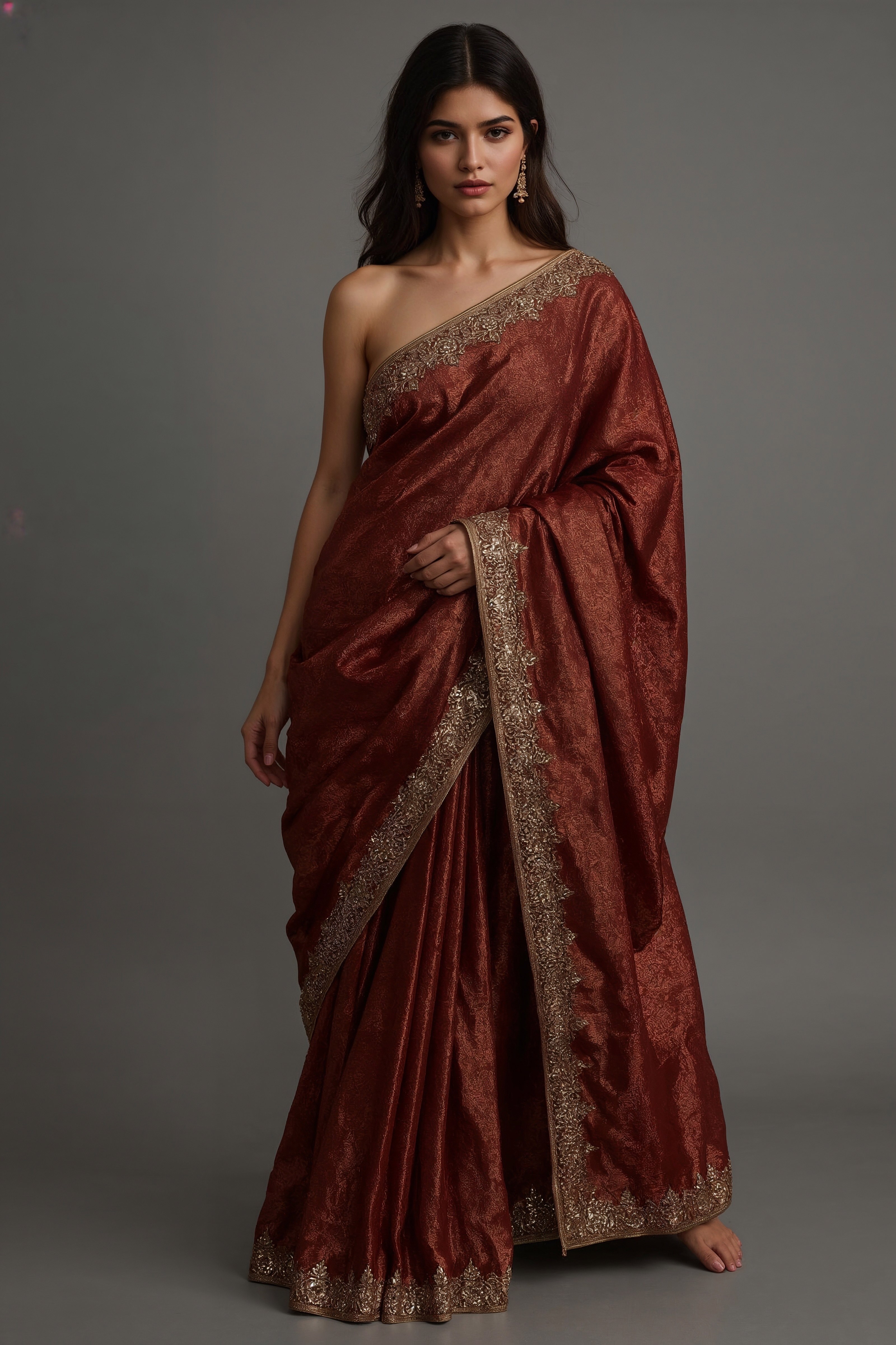 Designer Indian Gowns: Saree-Inspired Party Wear