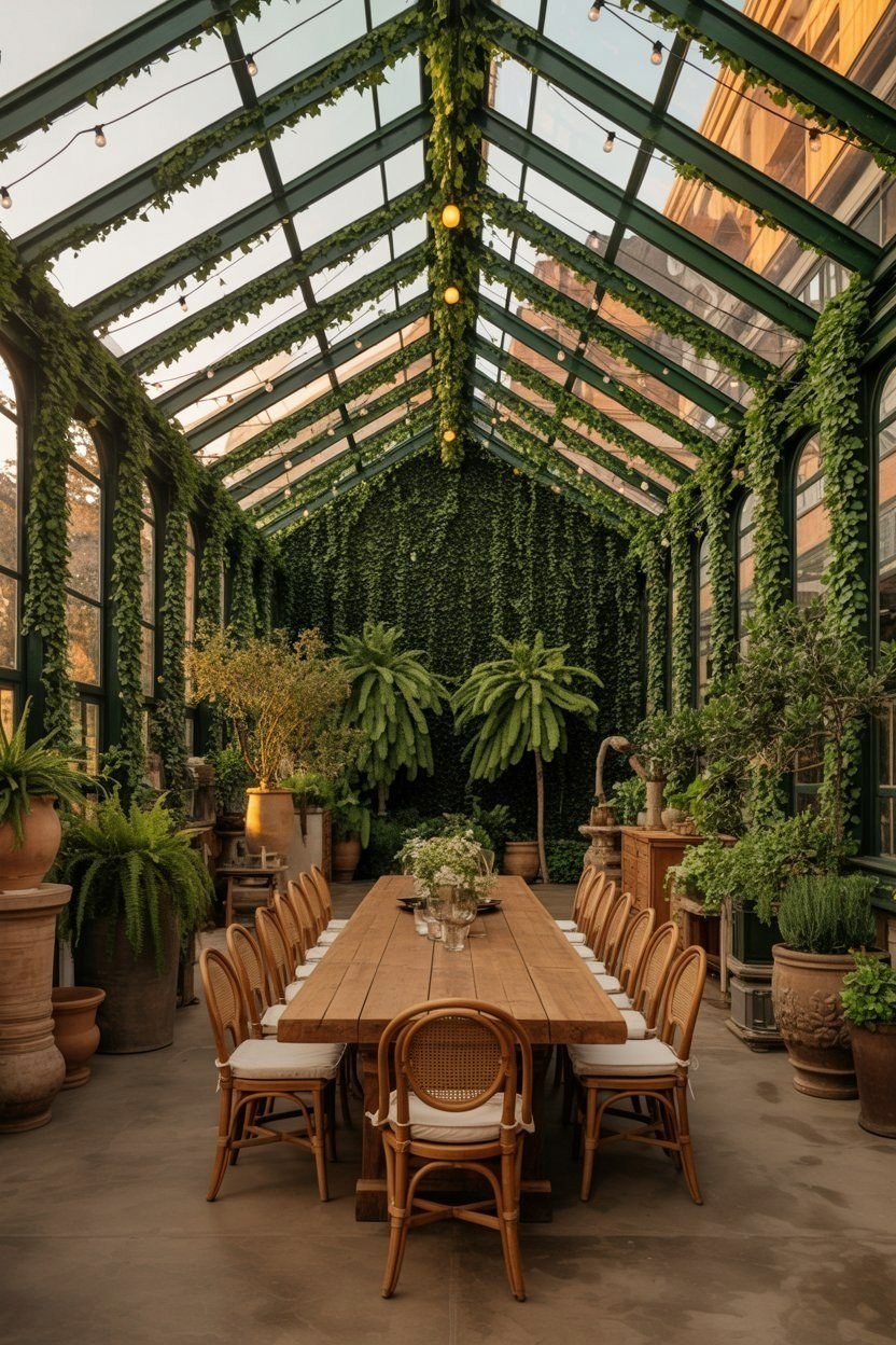 Design Your Dream Greenhouse Living Space: A Tranquil Garden House