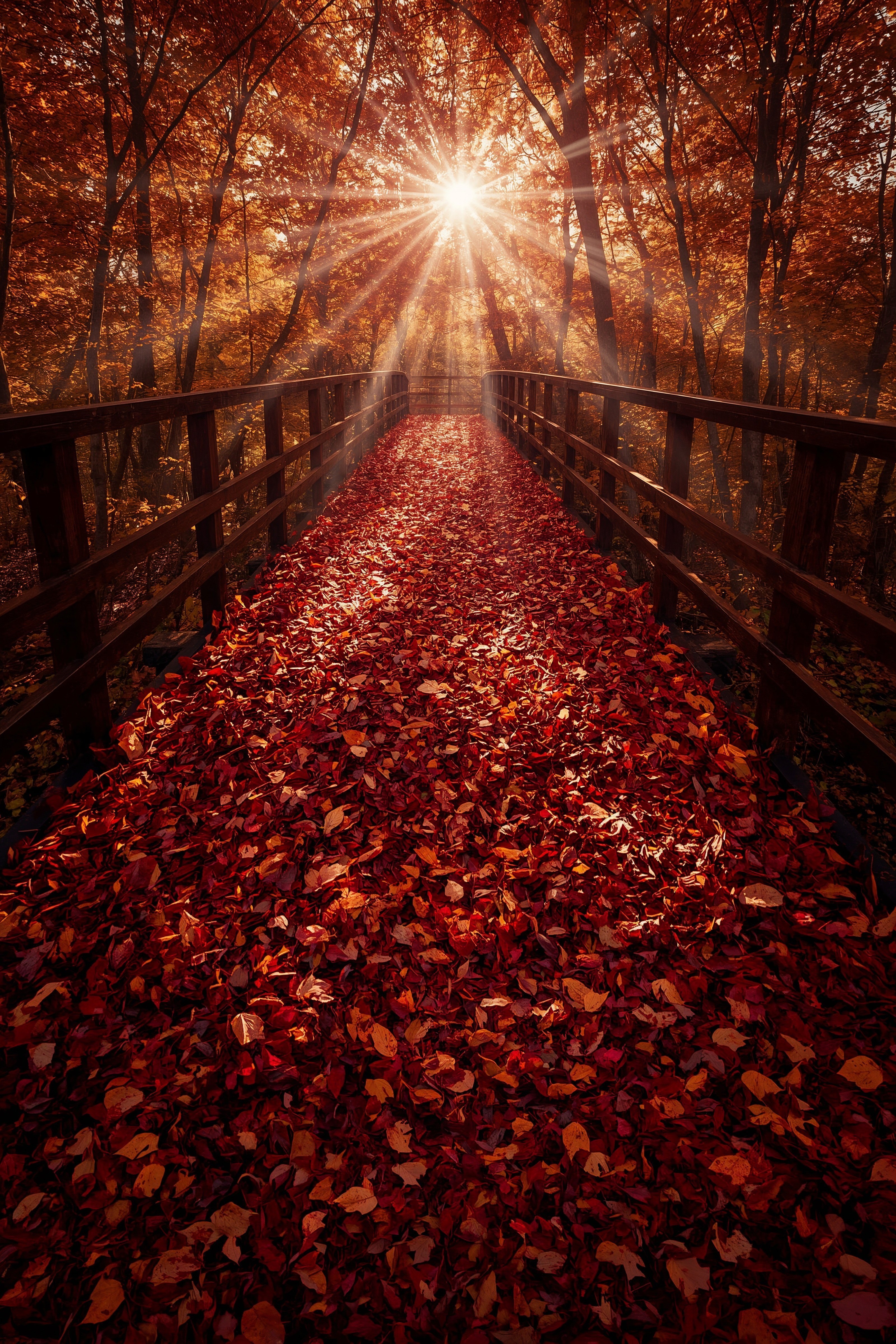 Forest Path Splendor: Breathtaking Fall Pictures & Natural Places Wallpaper