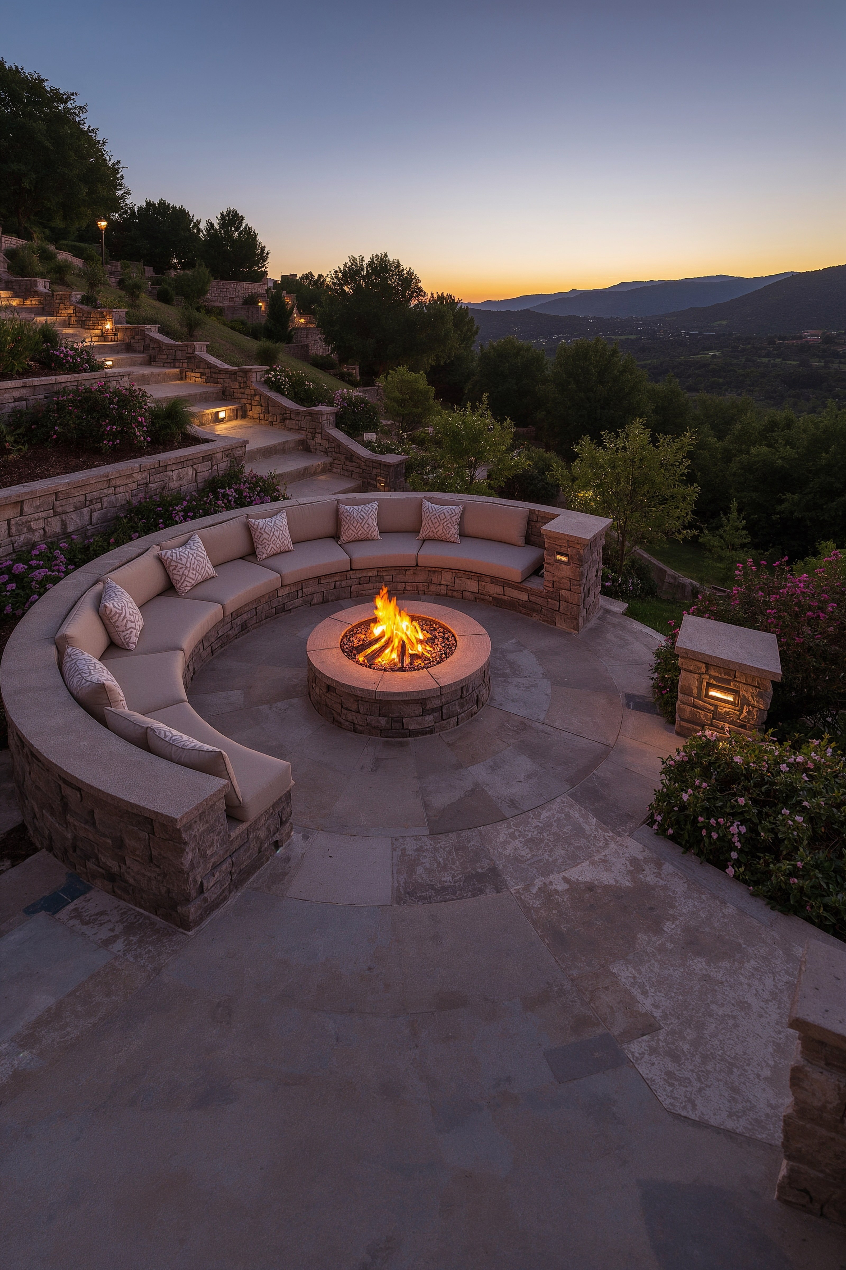 Sloped Backyard Transformation: Ultimate Fire Pit Design