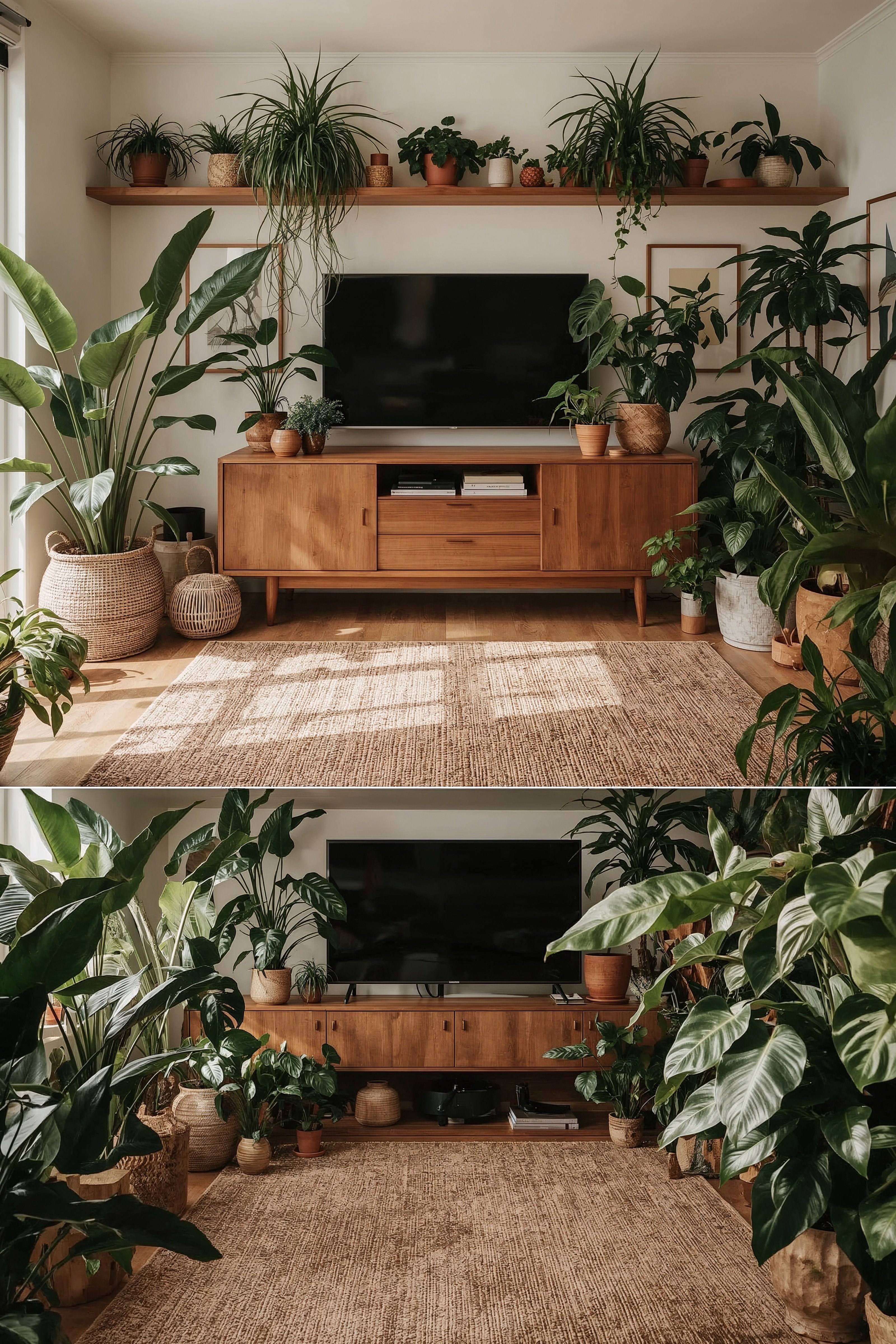 Lush Greenery Haven: Plant Decoration Living Room Ideas