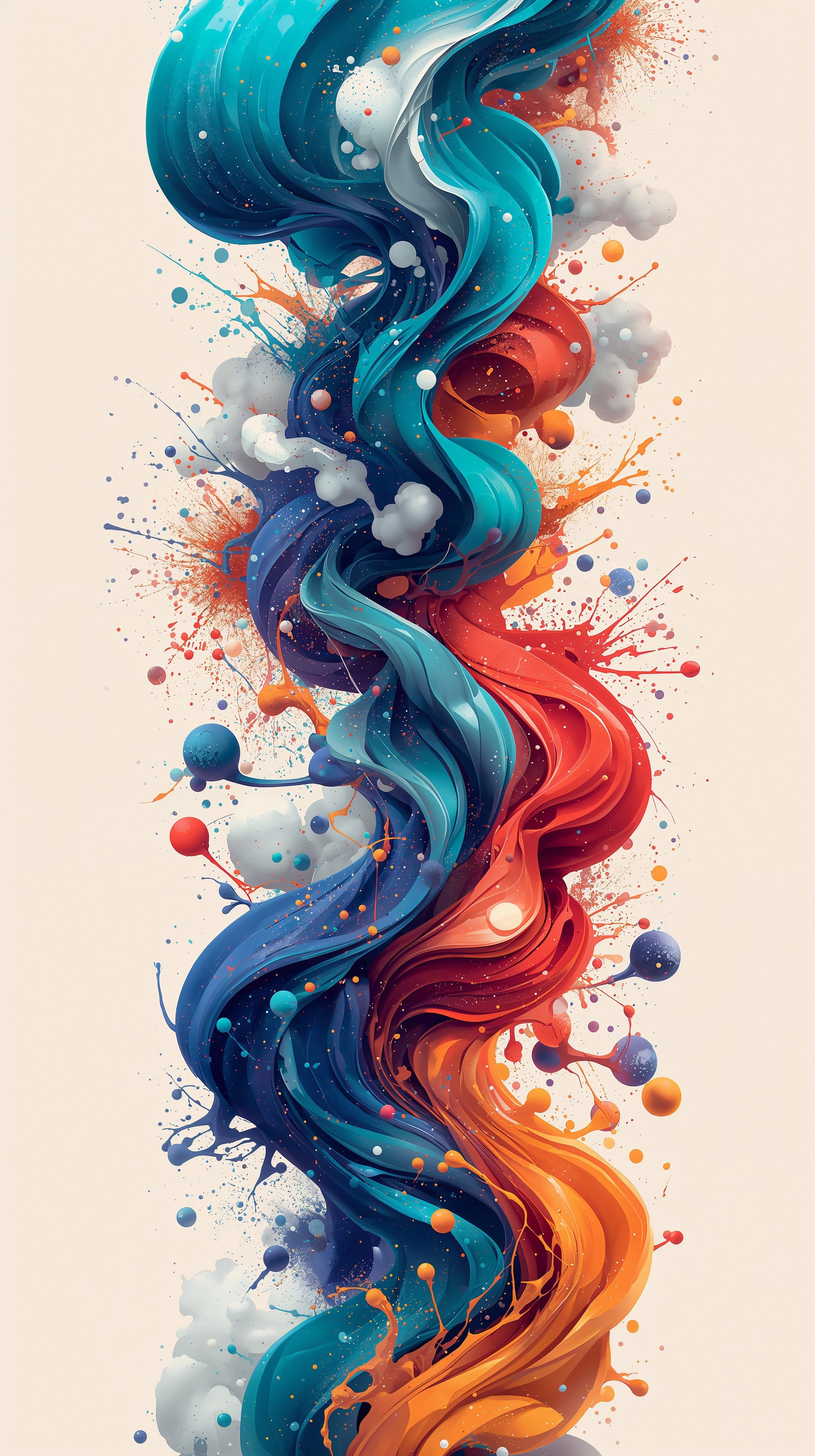 Mesmerizing Abstract Art: Perfect Phone & PowerPoint Background
