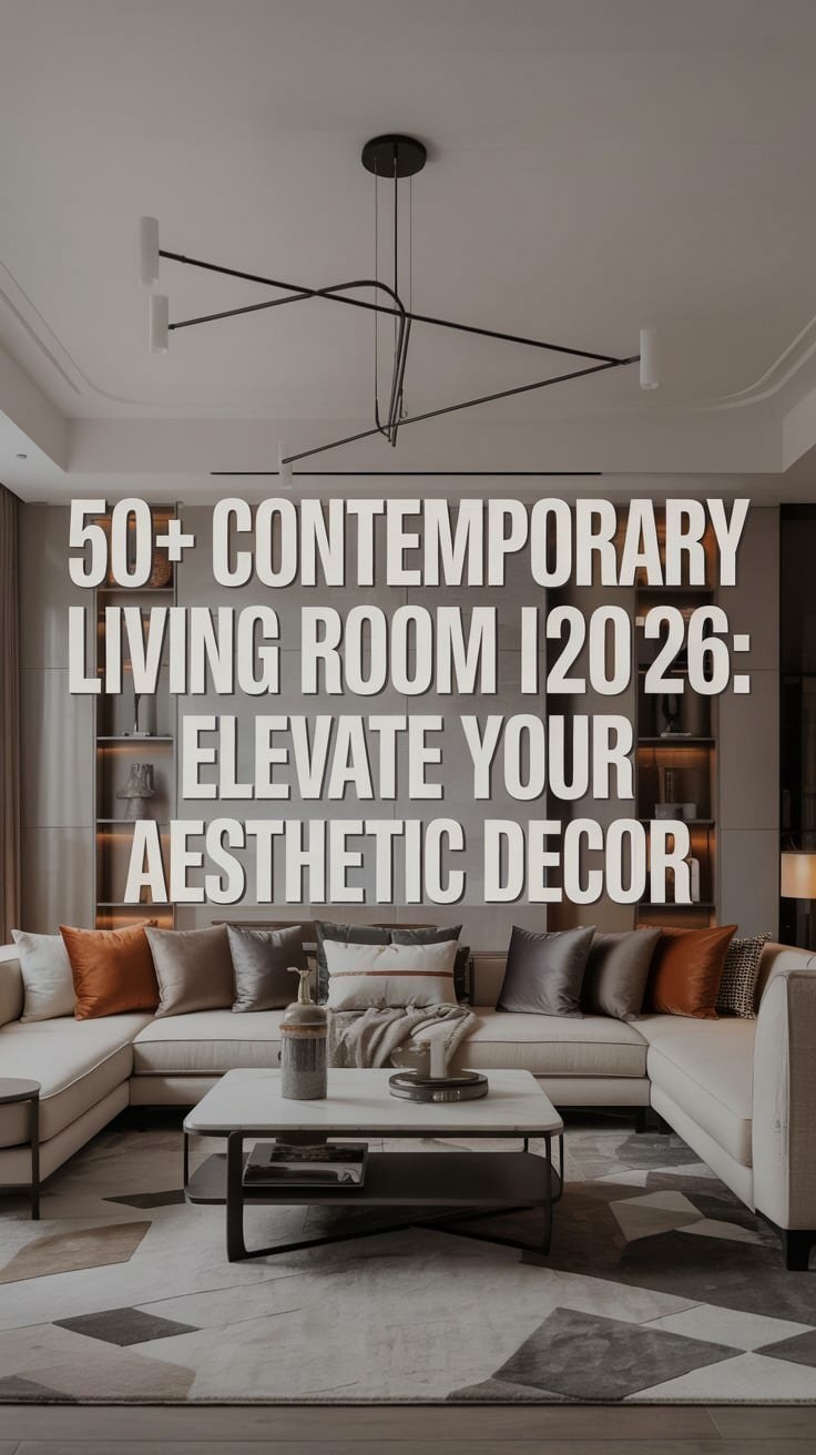 2026 Contemporary Living Room: Aesthetic Decor & Trends