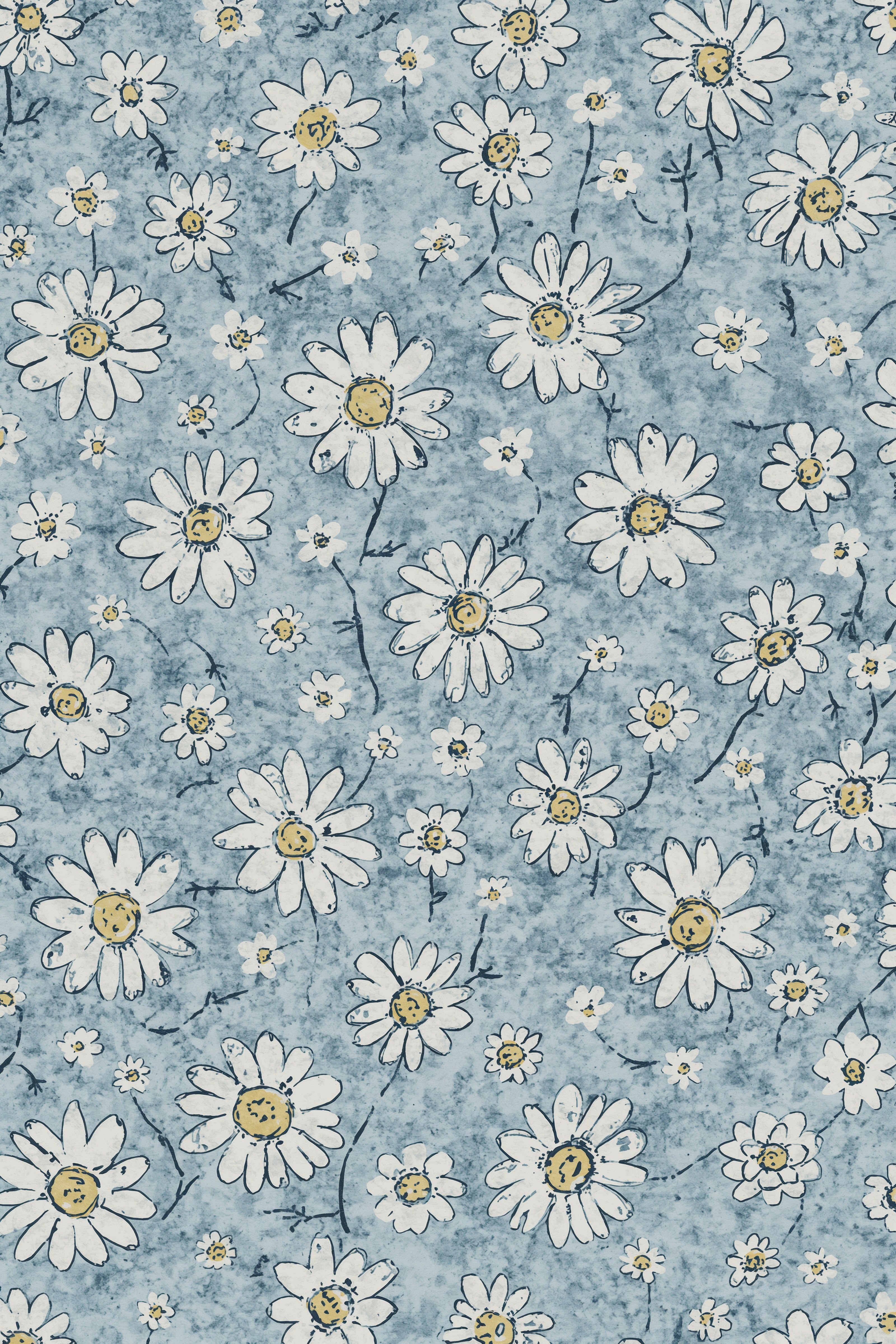 Abstract Daisy Spring Wallpaper: Cute Floral iPhone Aesthetic
