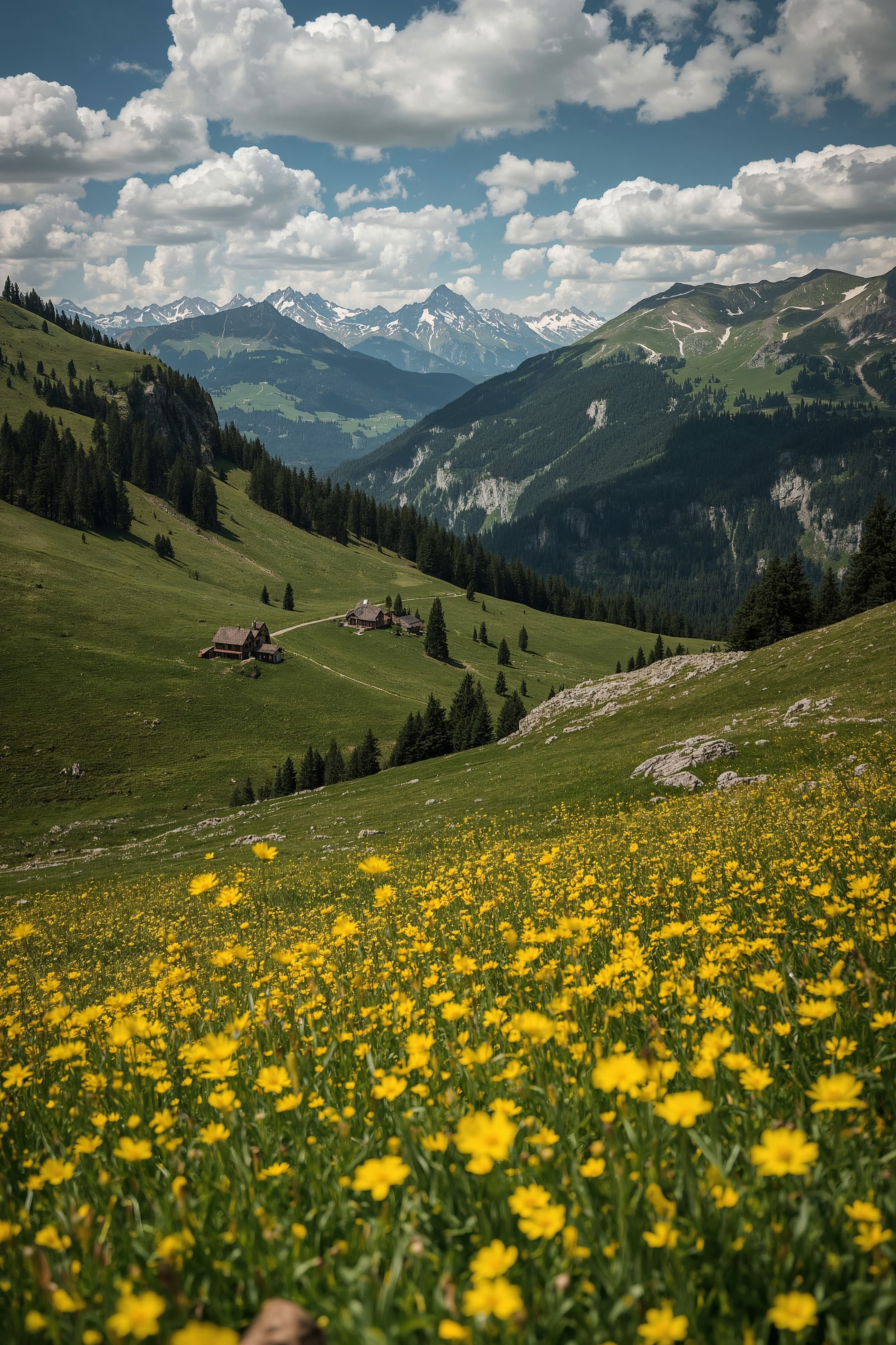 Mountain Paradise: Idyllic Alpine Valleys & Wildflower Meadows