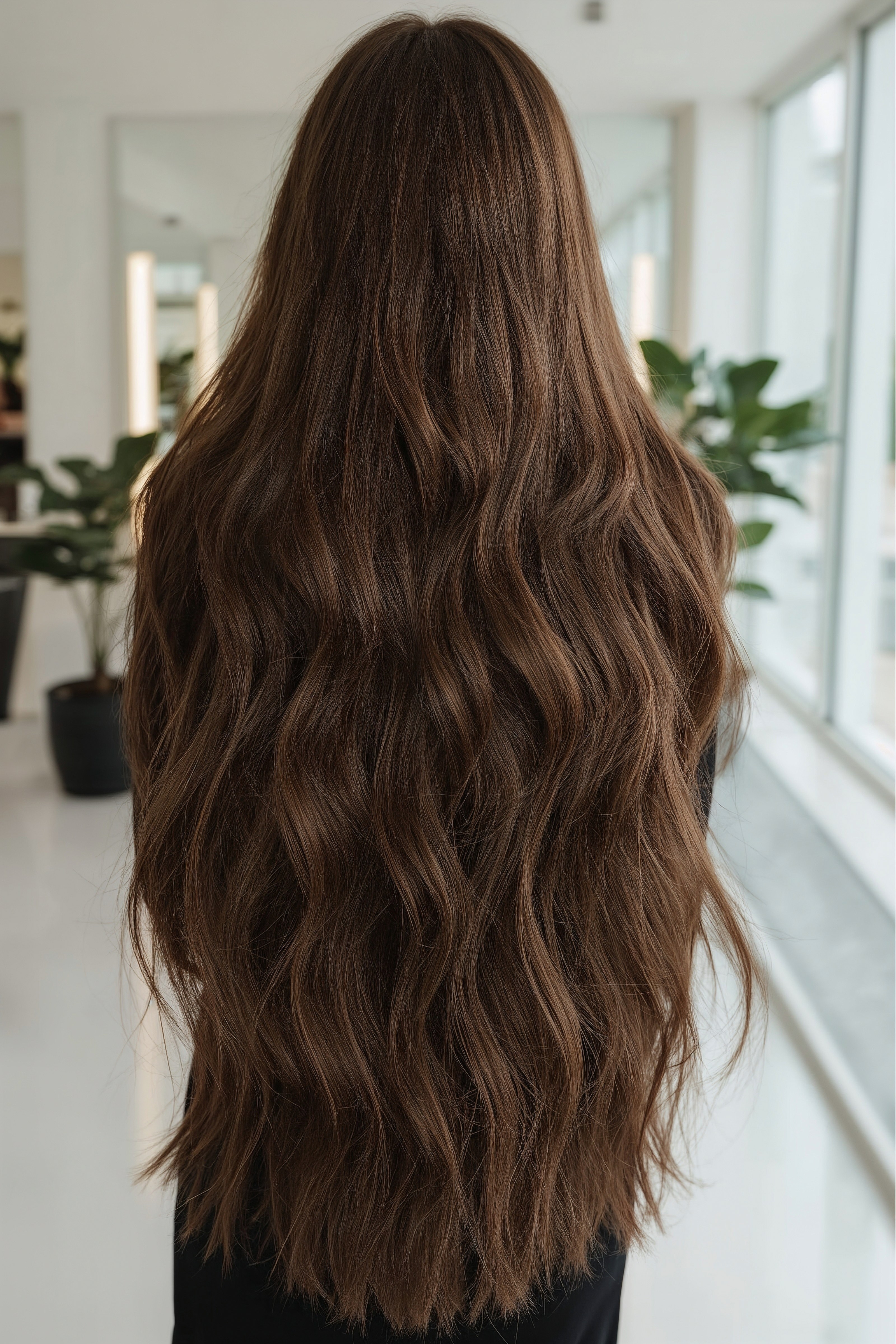 Dramatic V-Shape Layers: Extra Long Haircut for Maximum Flow