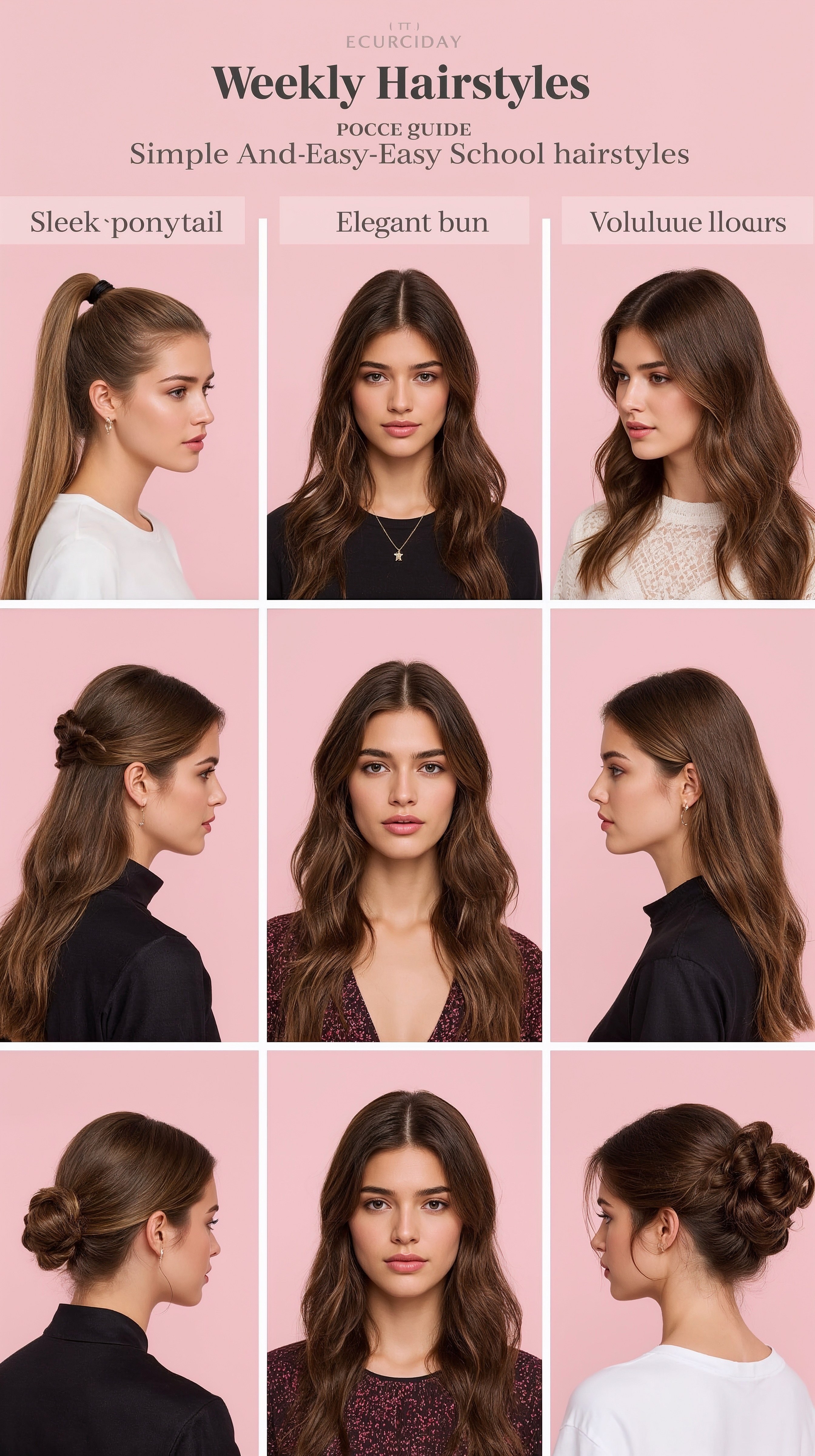 Your Ultimate Weekly Hairstyle Guide: Simple & Stylish for 2024