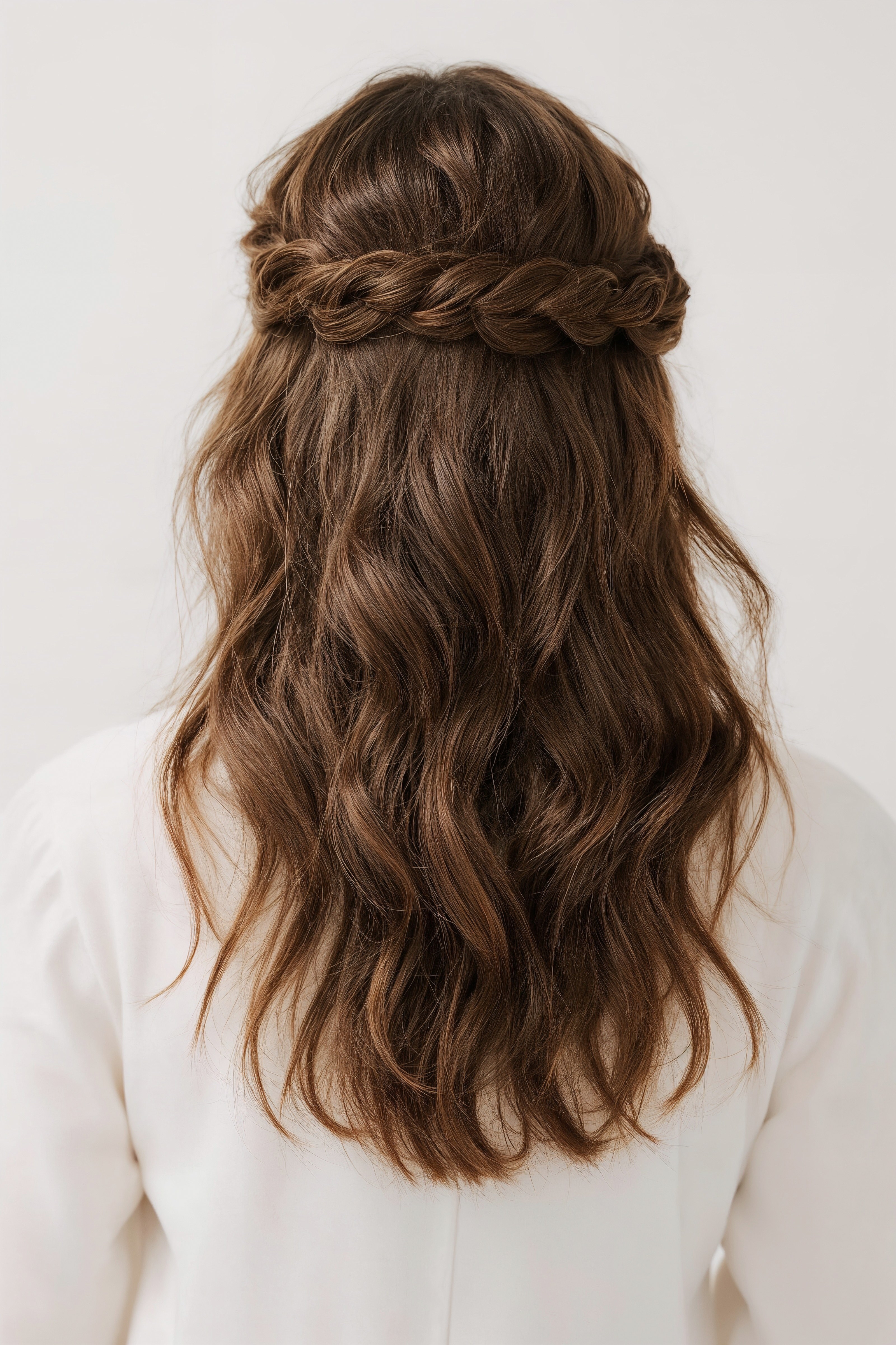 Romantic Braided Half-Up Styles: Bohemian Charm for Your Wedding