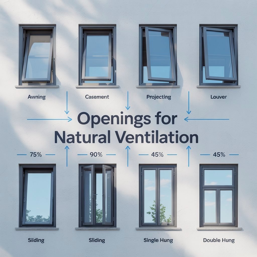 Window Types Architecture: Optimizing House Ventilation with Smart Designs