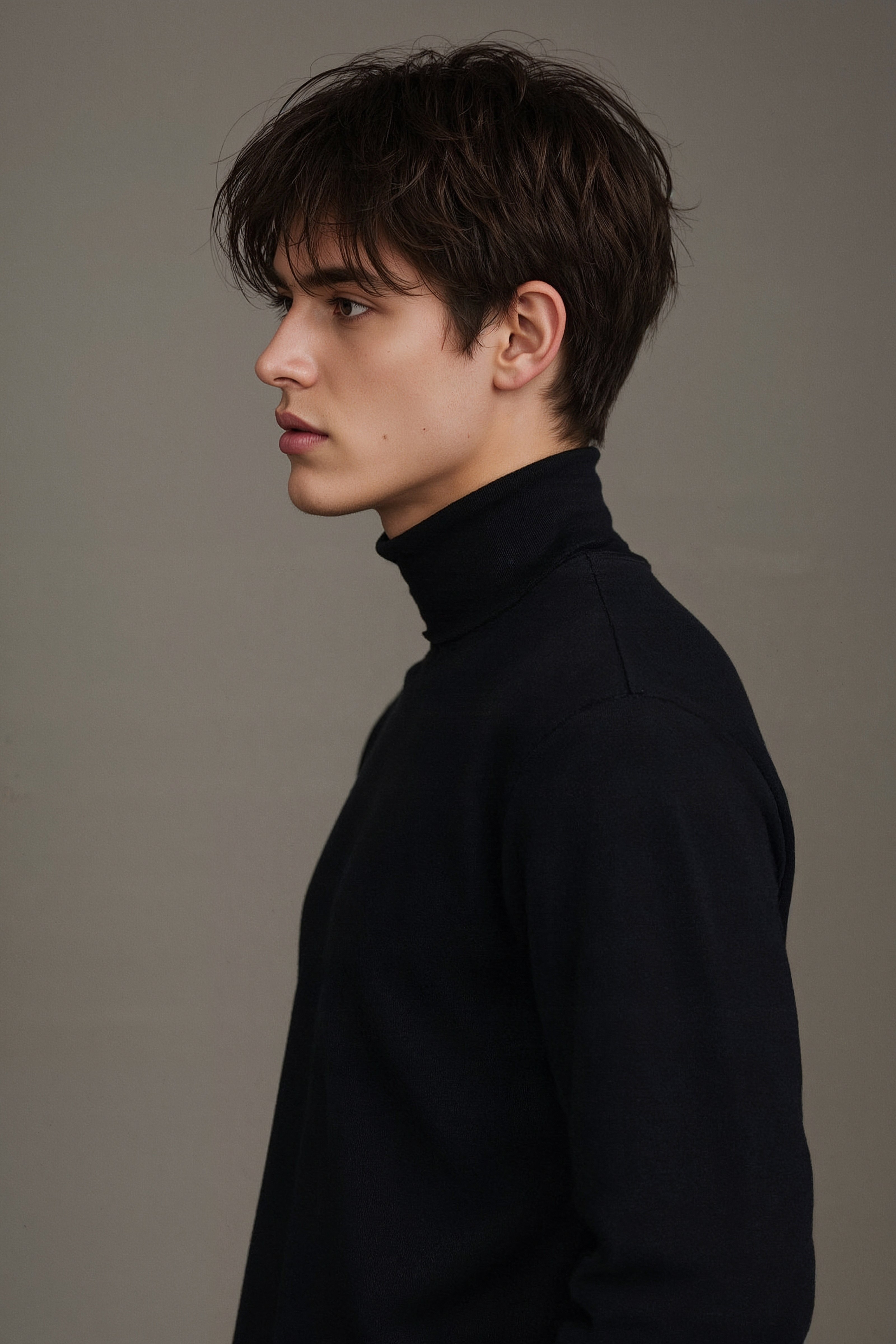Messy Fringe Taper Fade: Short Haircut for Thick Hair