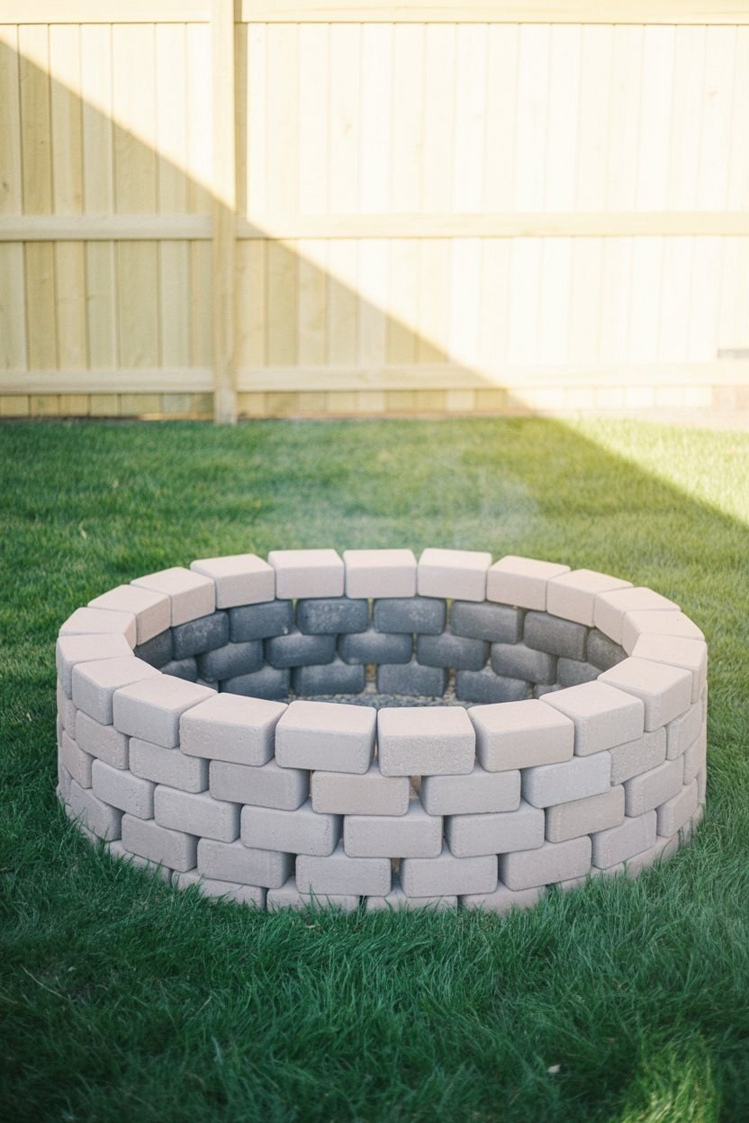 Build a Firepit for $60: Easy Small Backyard Oasis Ideas