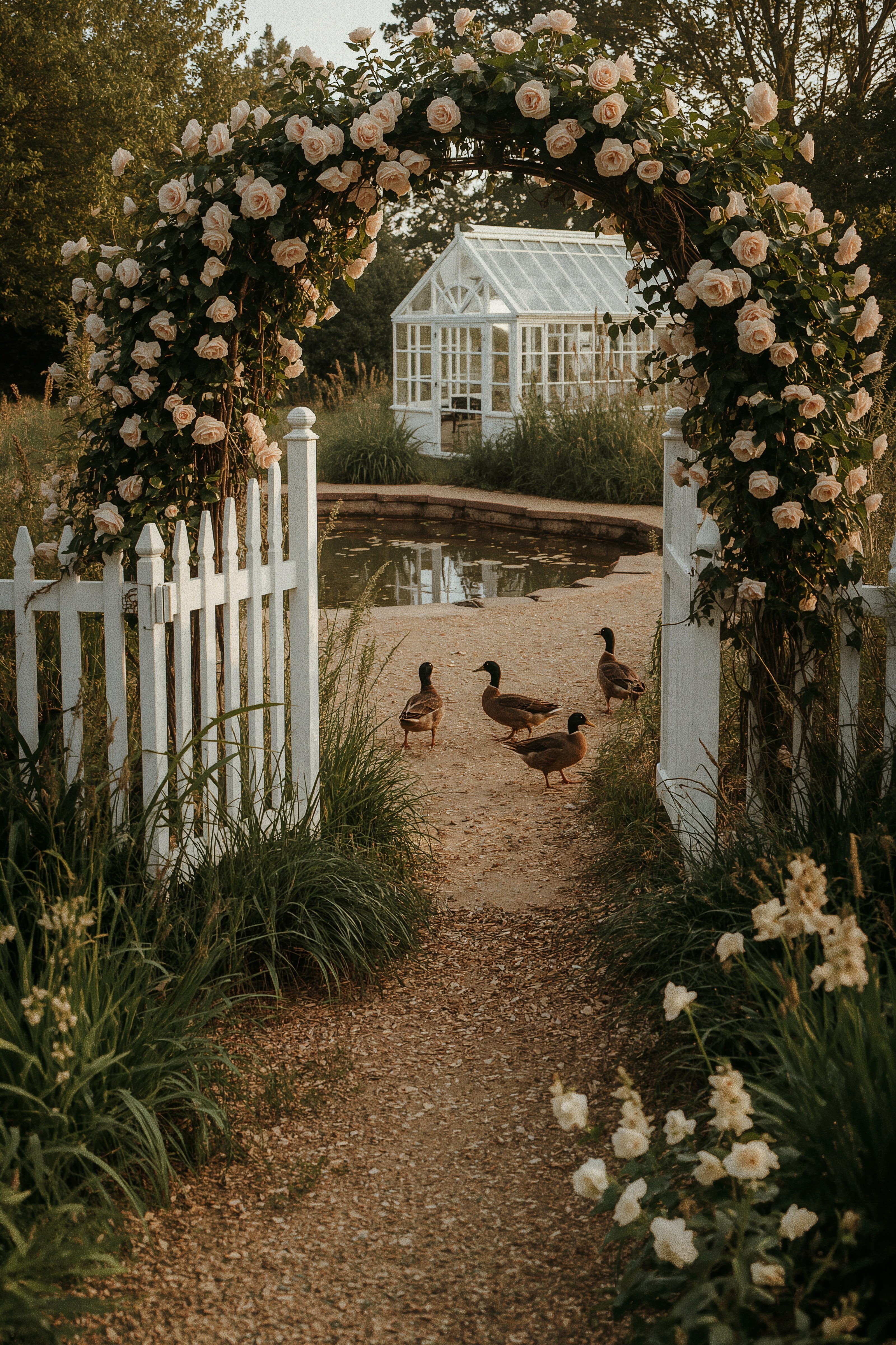 Picturesque Cottage Garden with Ducks: Your Dream House Goals