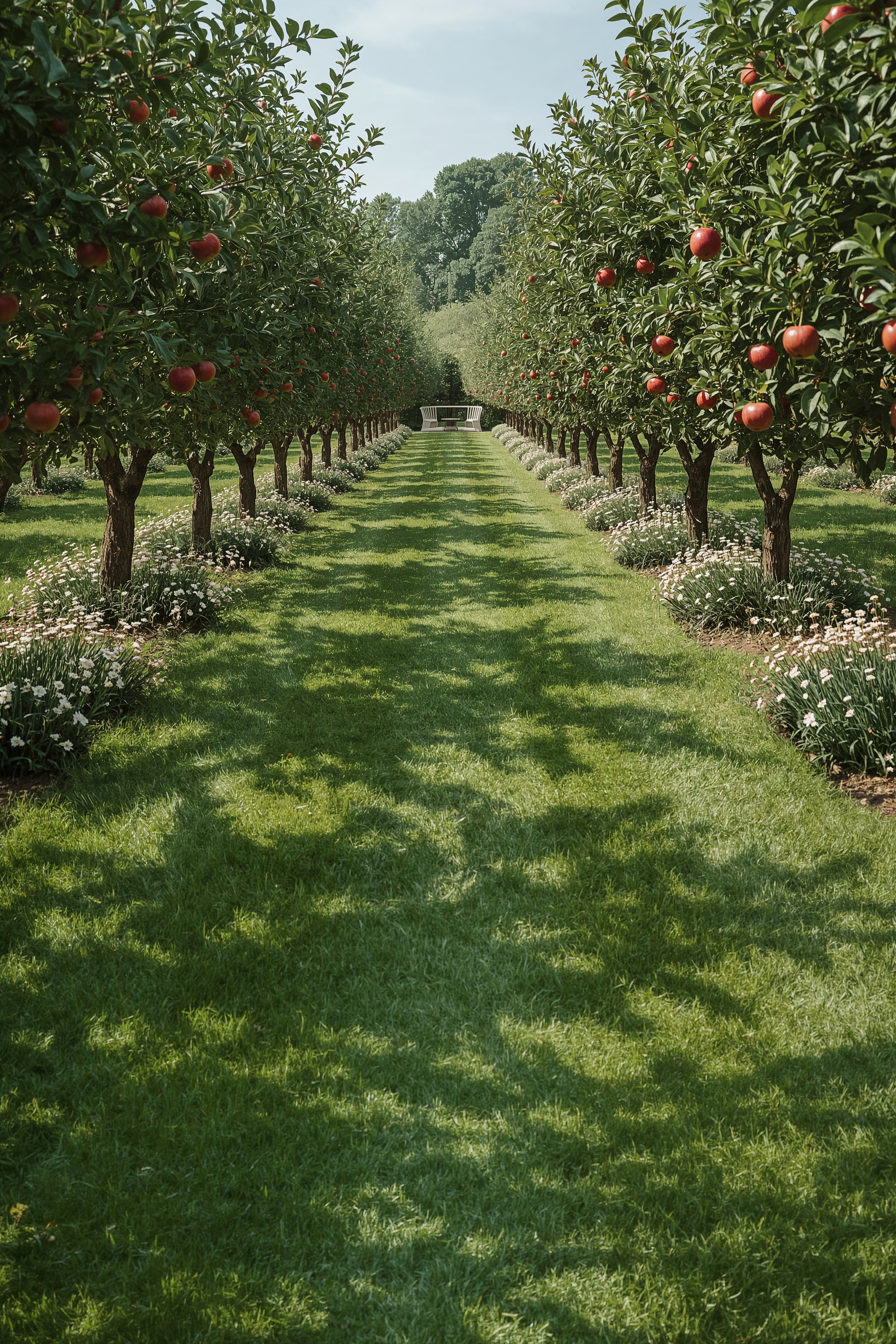 Elegant Orchard Garden Path Ideas for Fruit Trees