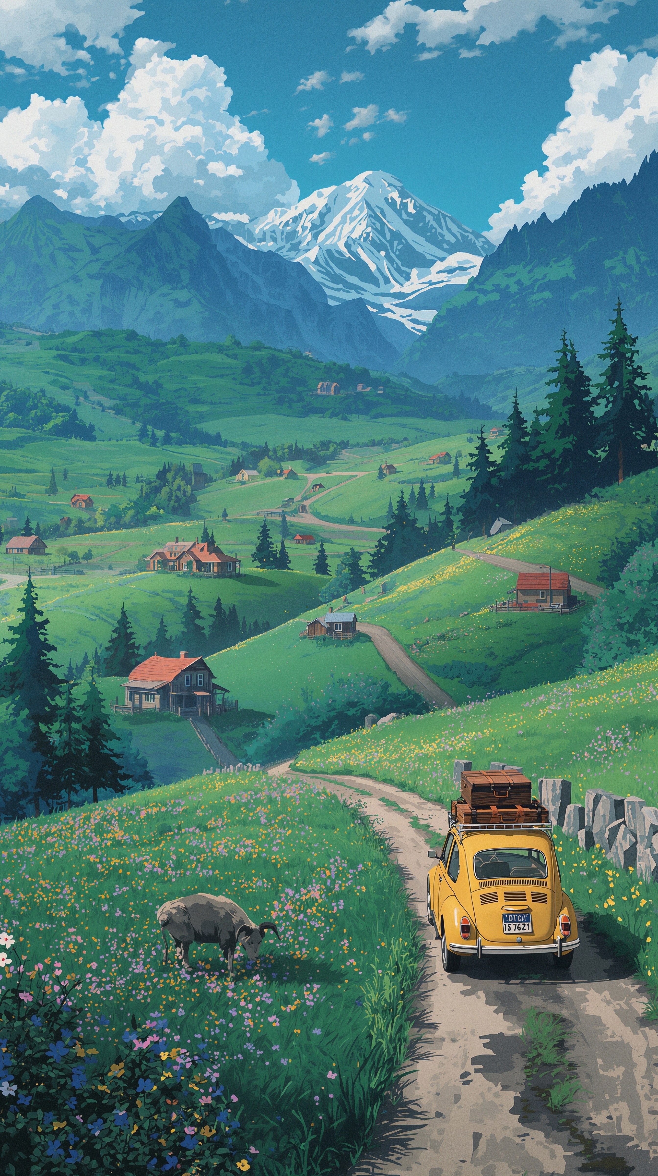 Charming Studio Ghibli Aesthetic Wallpaper for Devices