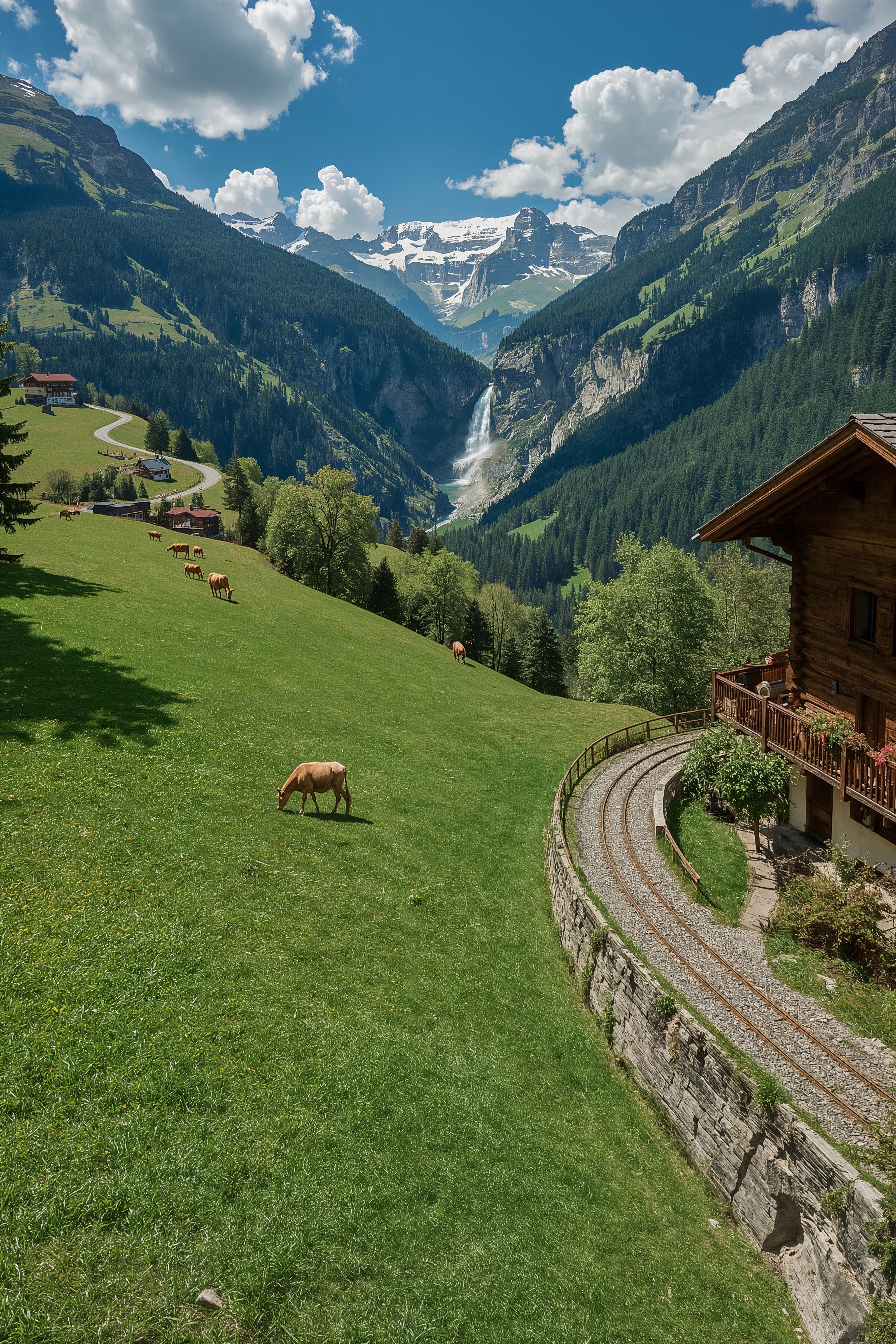 Valley Views: Switzerland's Enchanting Mountain Landscape