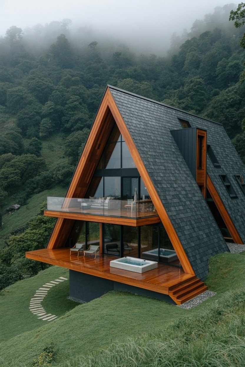 Small Modern Hillside Houses: Embrace Mountain Views