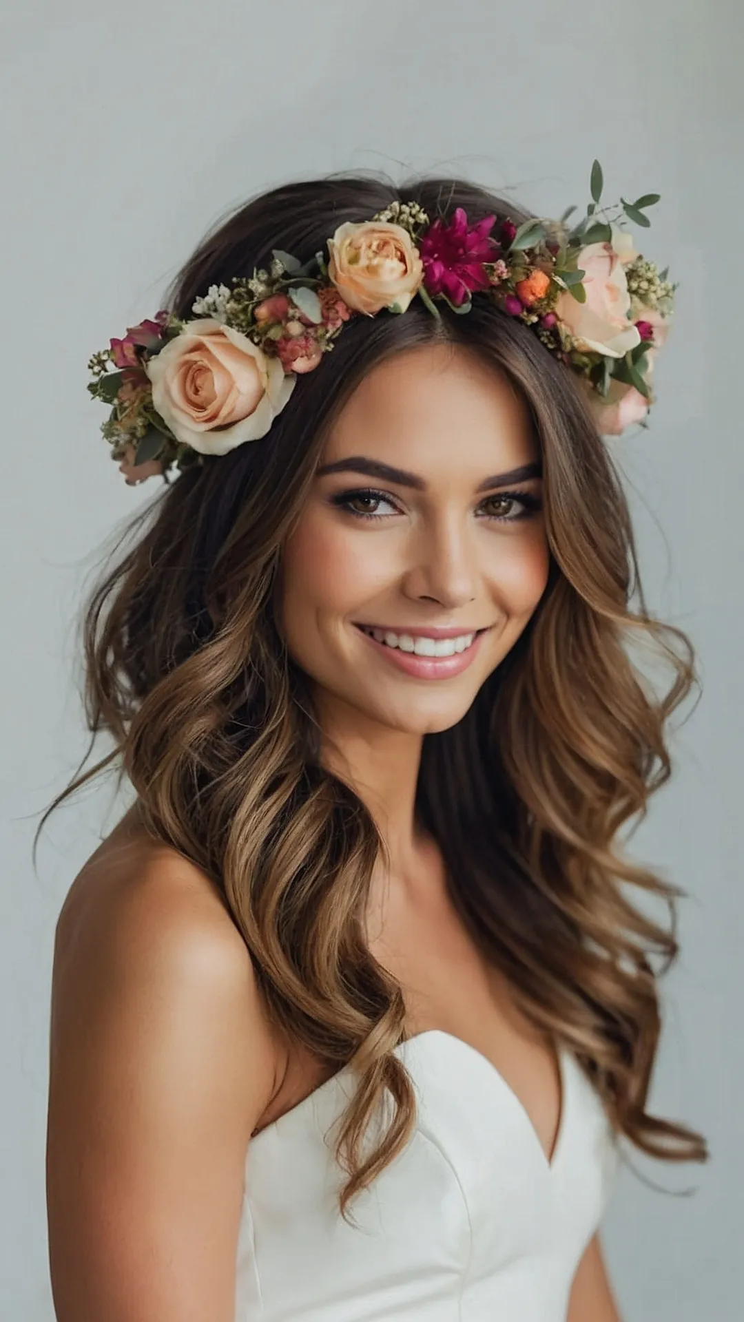 Flower Crown Wedding Day