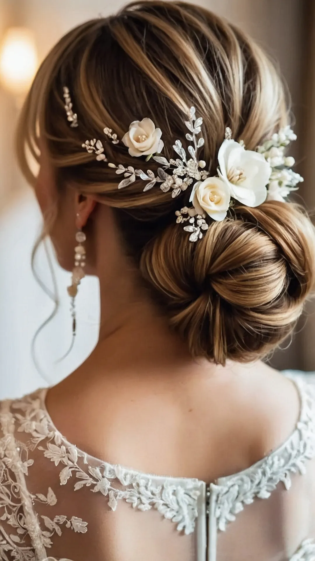 Romantic Flower Bun