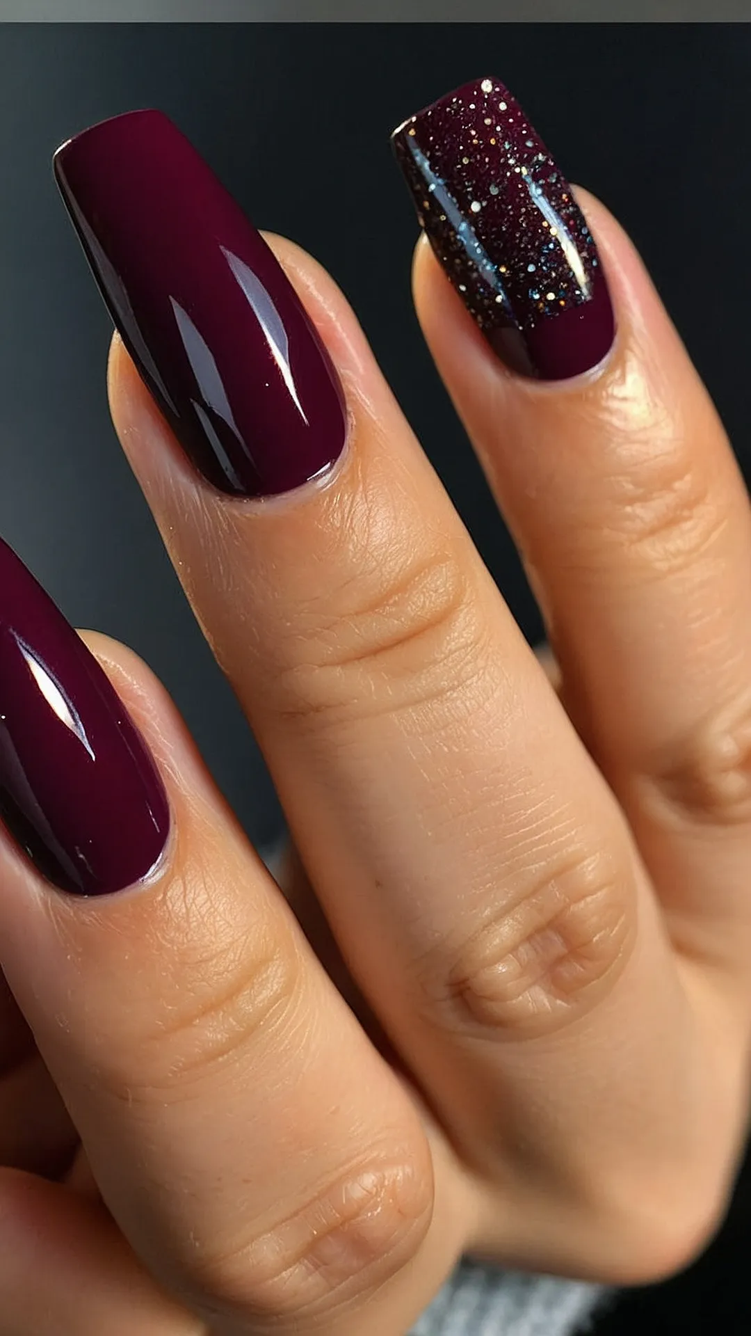 Royal Burgundy Nails