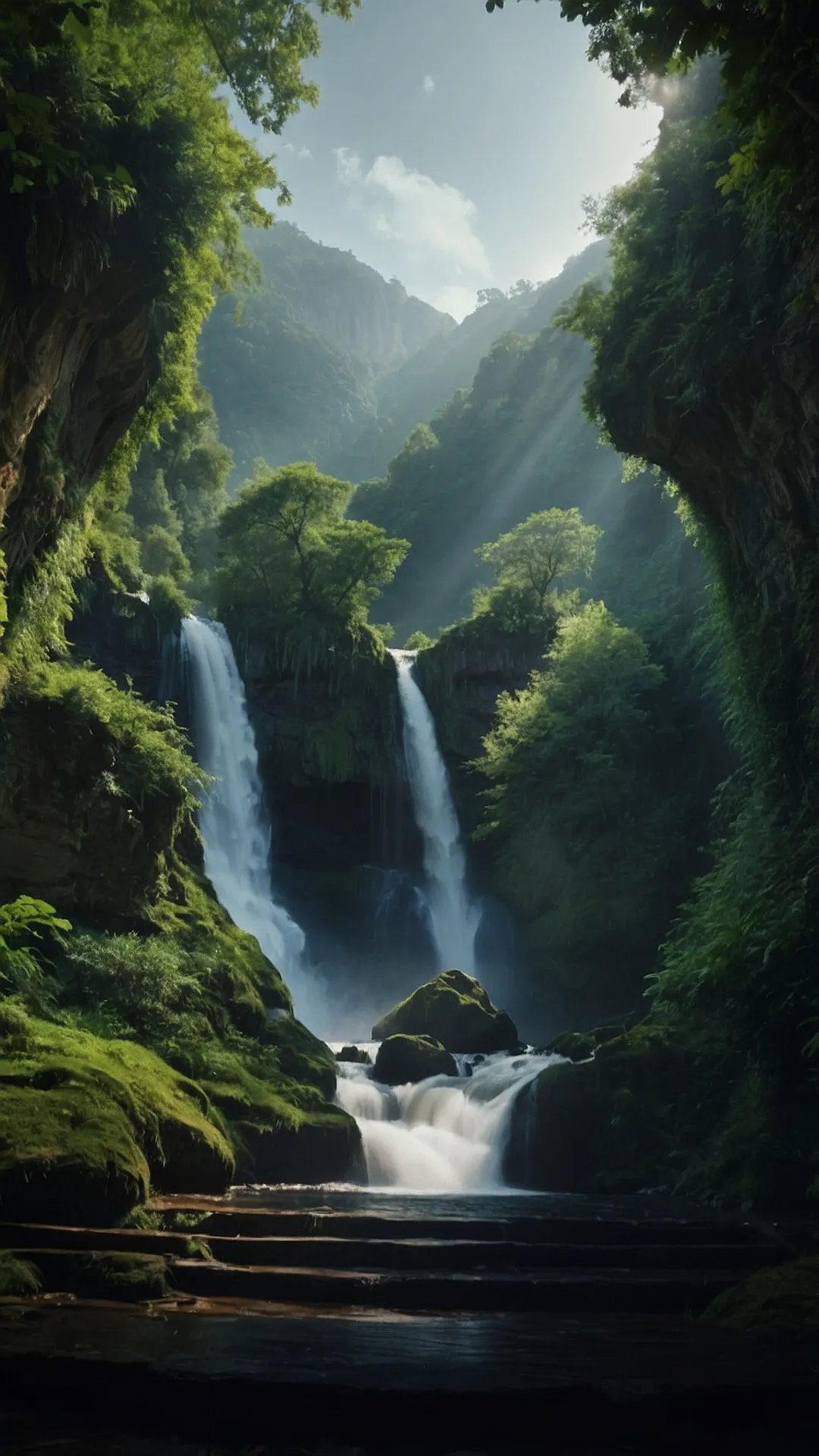 Alpine Waterfall