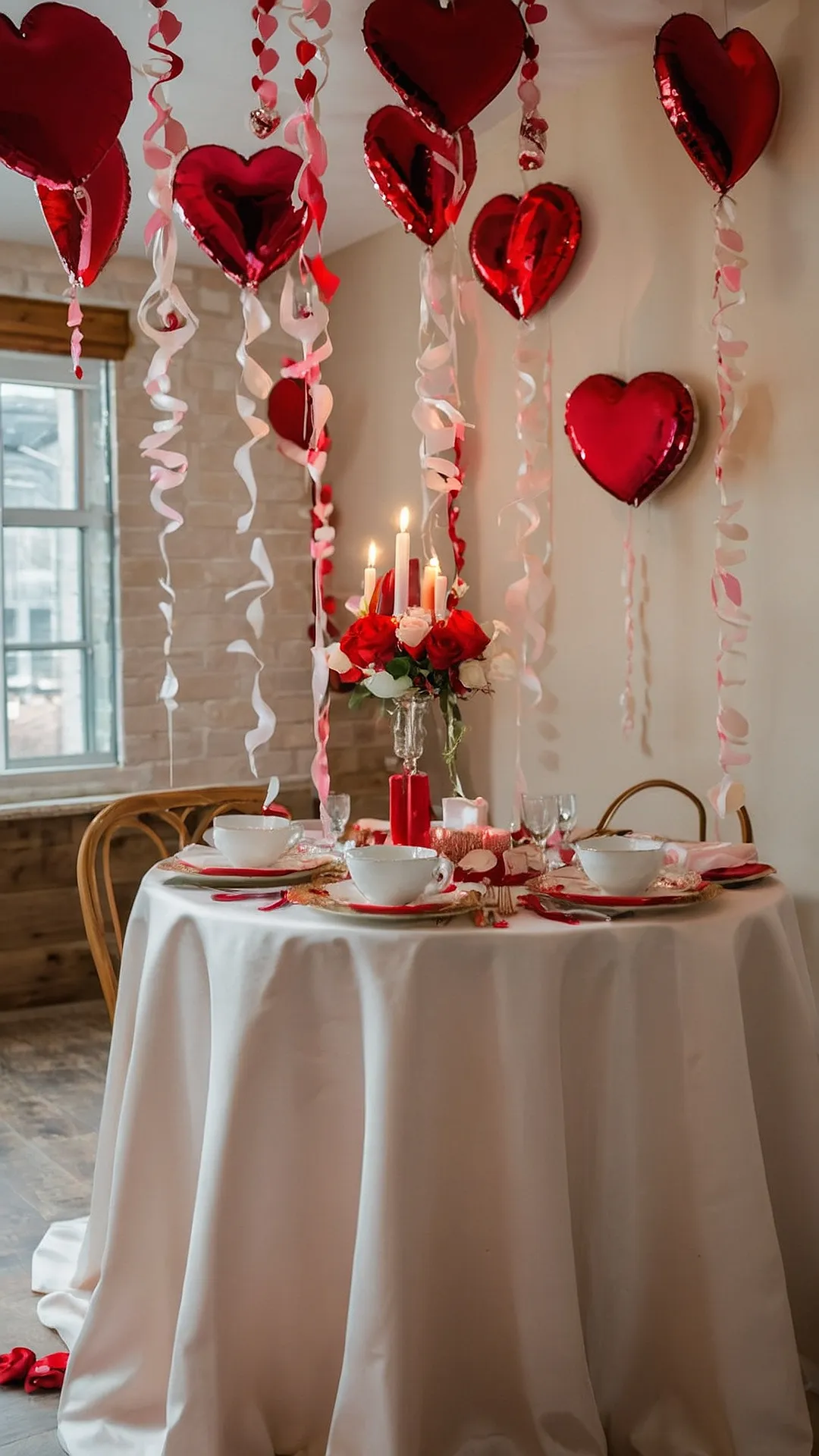 Tablescape of Hearts