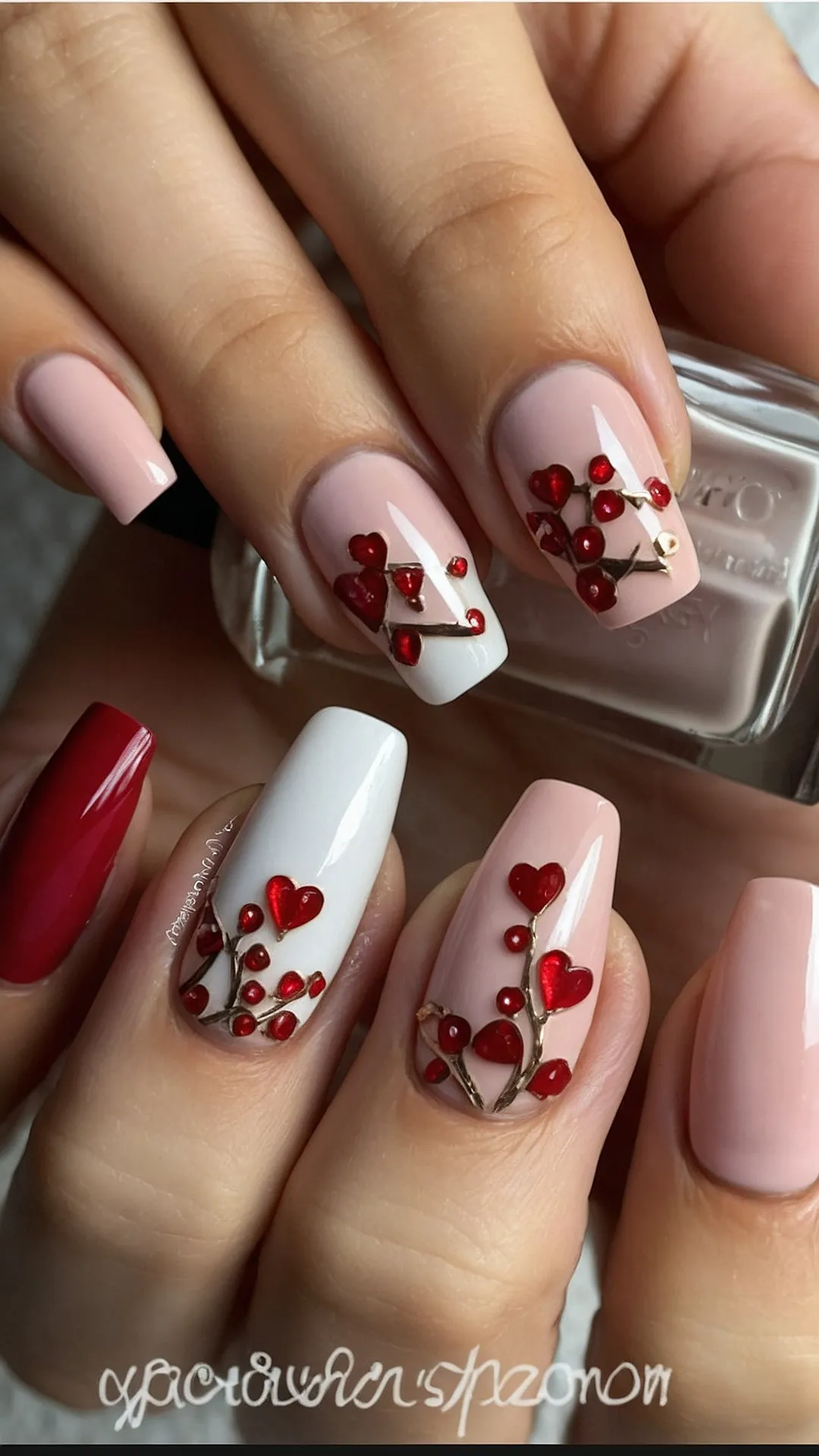 Flirty Valentine's Nails