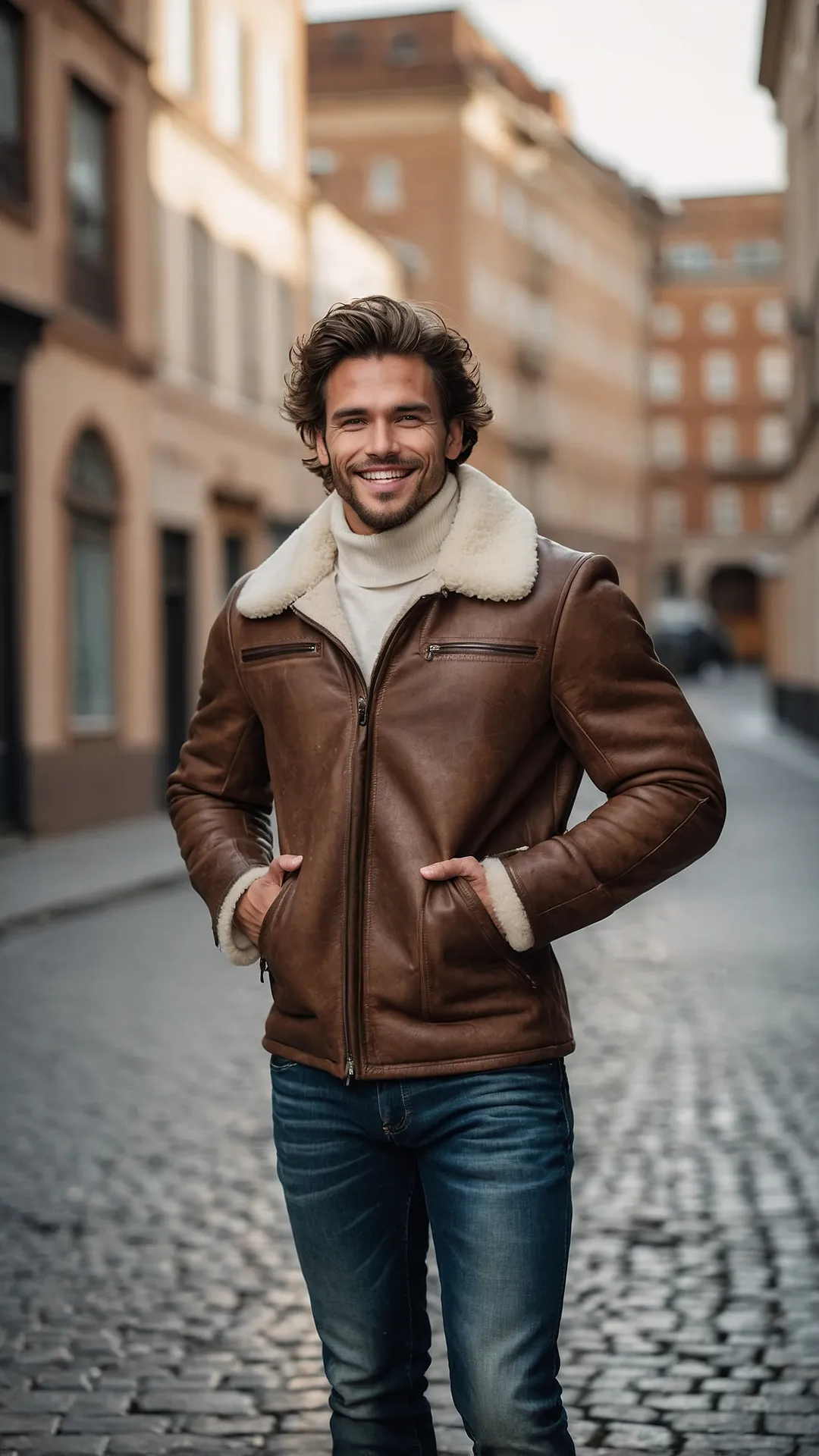 Urban Warmth: Shearling Chic