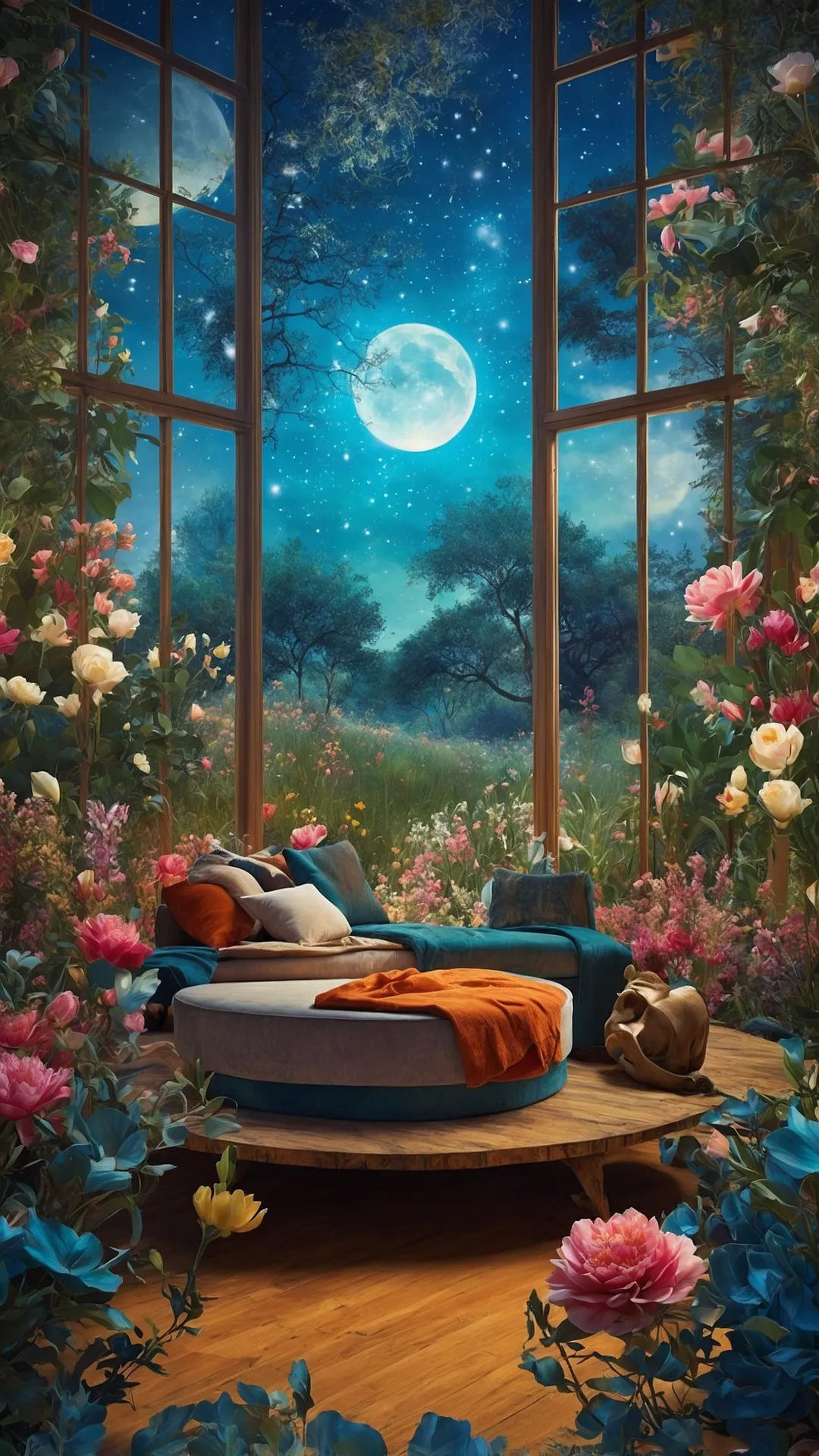 Lunar Meadow Serenity